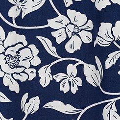 A-Line Midi Dress, BOUDOIR ROSE FLORAL NAVY, swatch