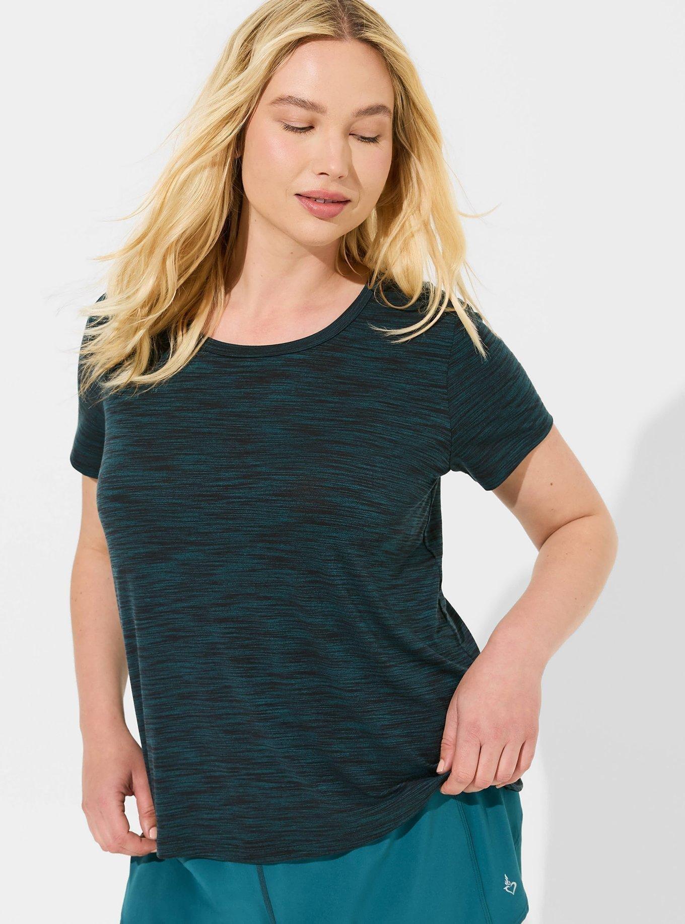 Lyocell Scoop Neck Open Back Active Tee