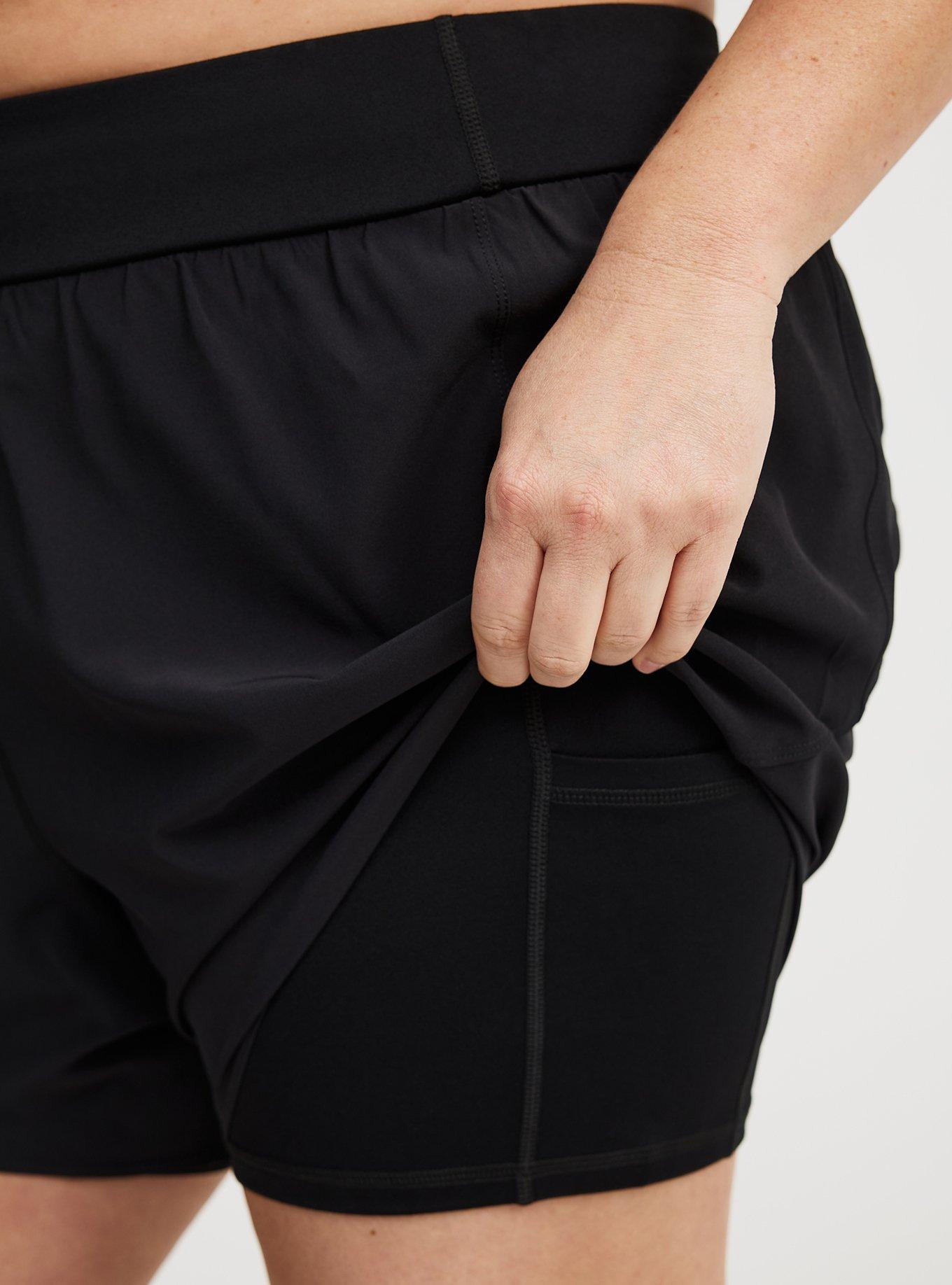 Stretch Woven Active Short With Bike Short