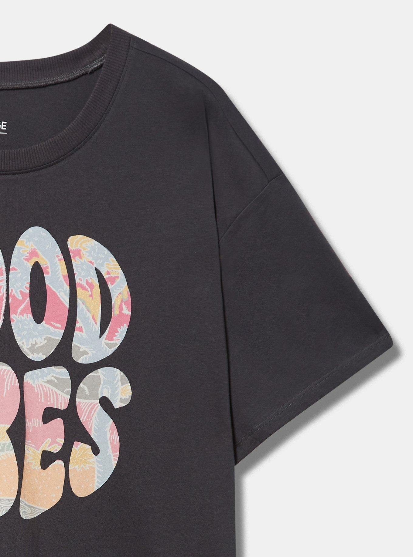 Good Vibes Relaxed Fit Heritage Jersey Embroidered Tee, PHANTOM, alternate