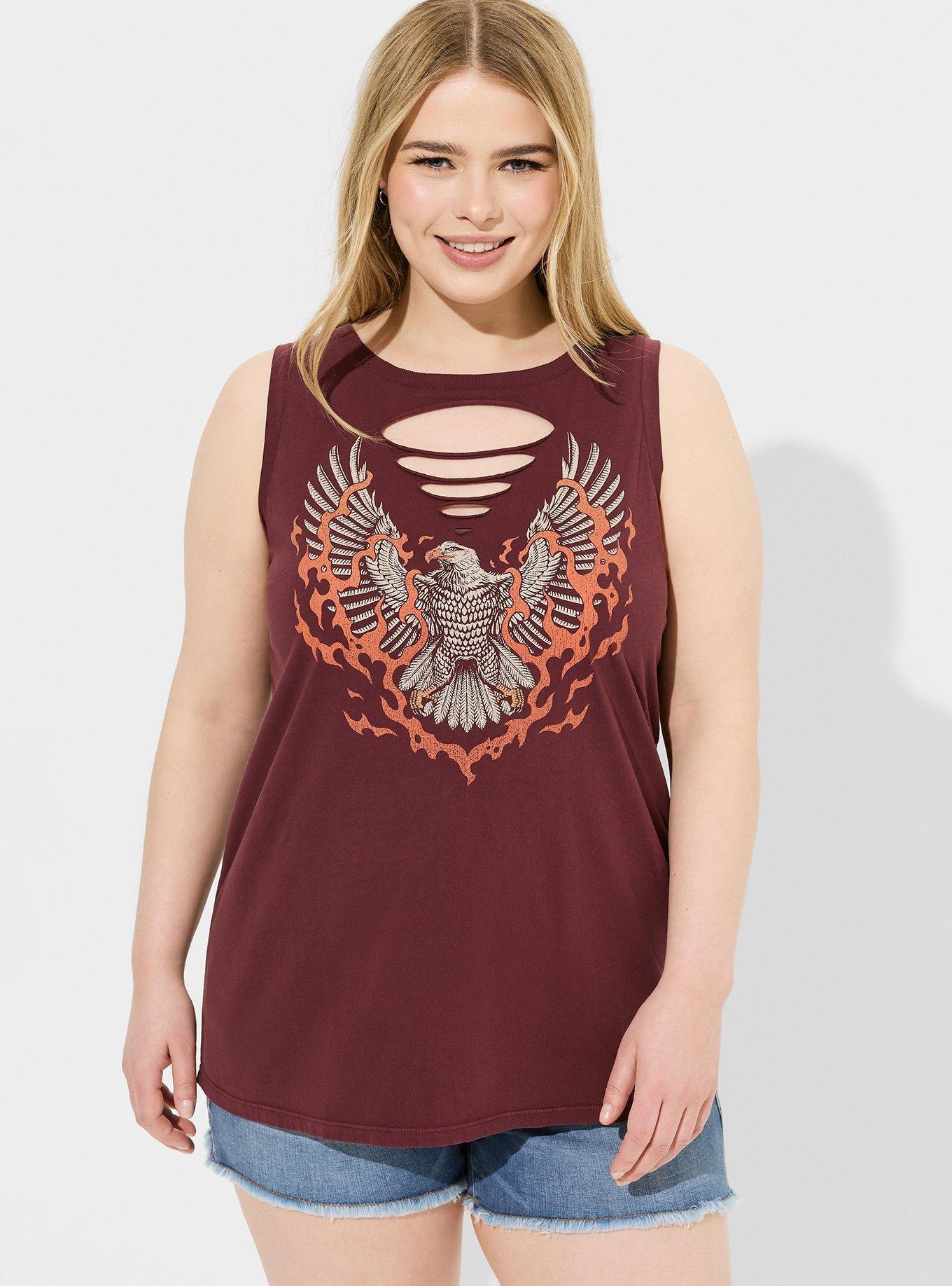 Eagle Flames Classic Fit Heritage Jersey Slash Tank