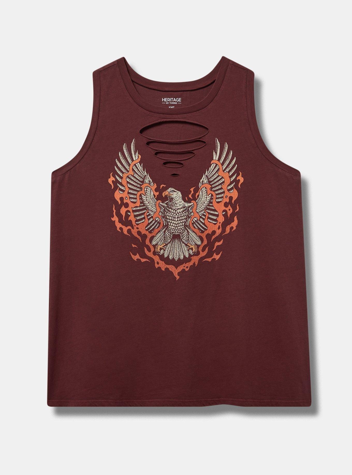 Eagle Flames Classic Fit Heritage Jersey Slash Tank