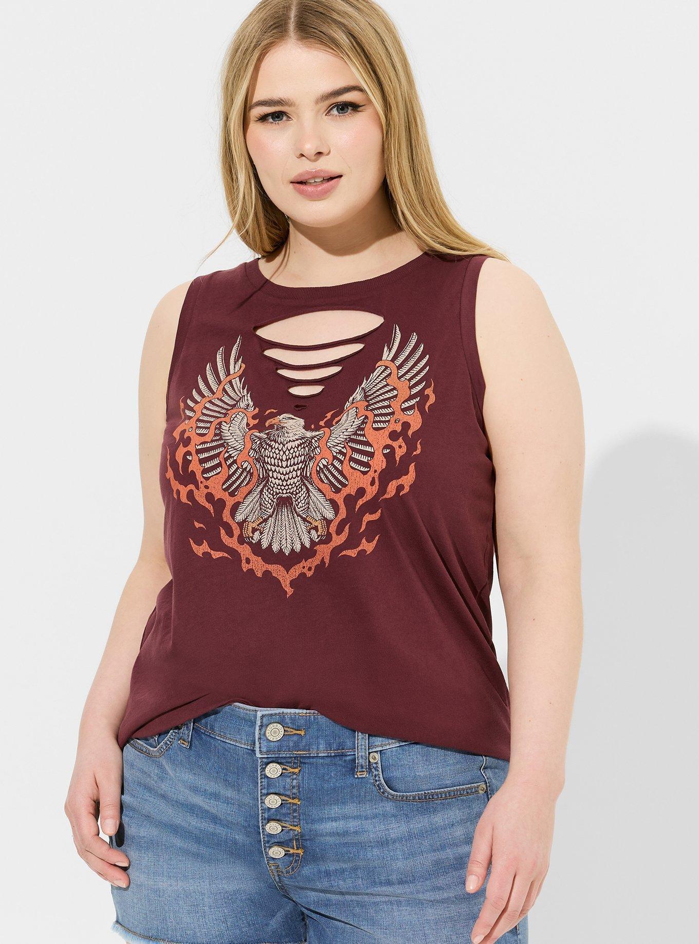 Eagle Flames Classic Fit Heritage Jersey Slash Tank