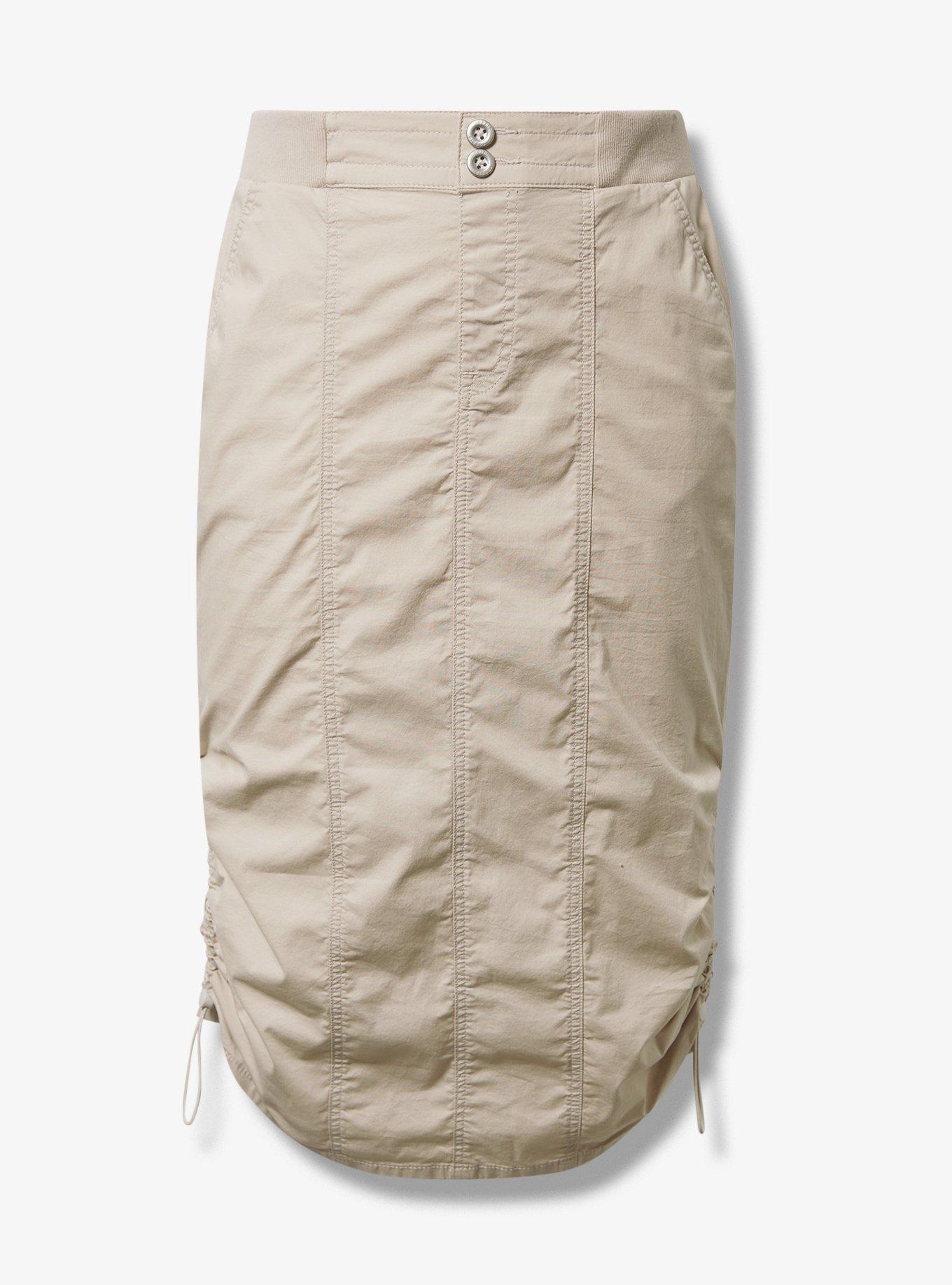 Maxi Poplin Cargo Skirt