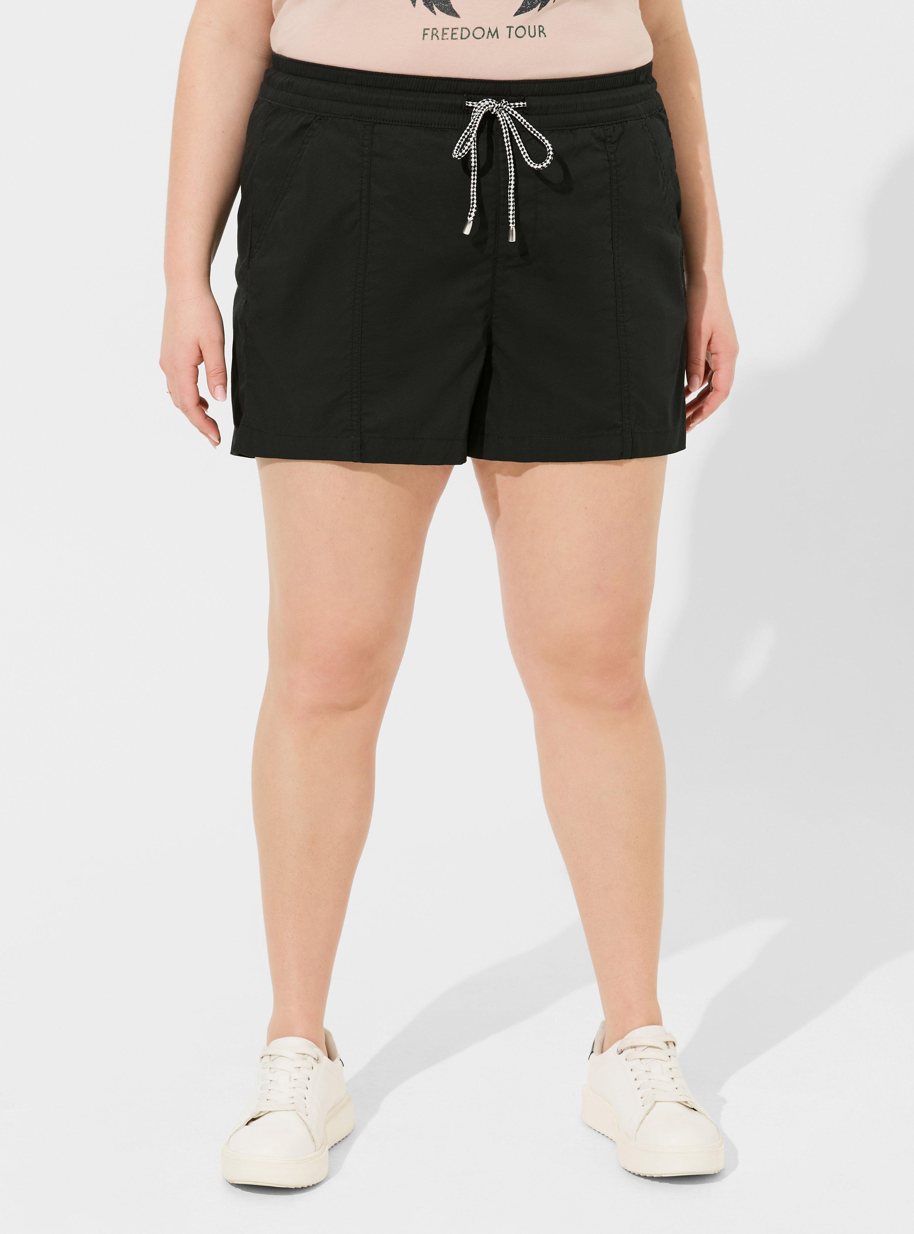 Pull-On High-Rise Poplin Yacht Short