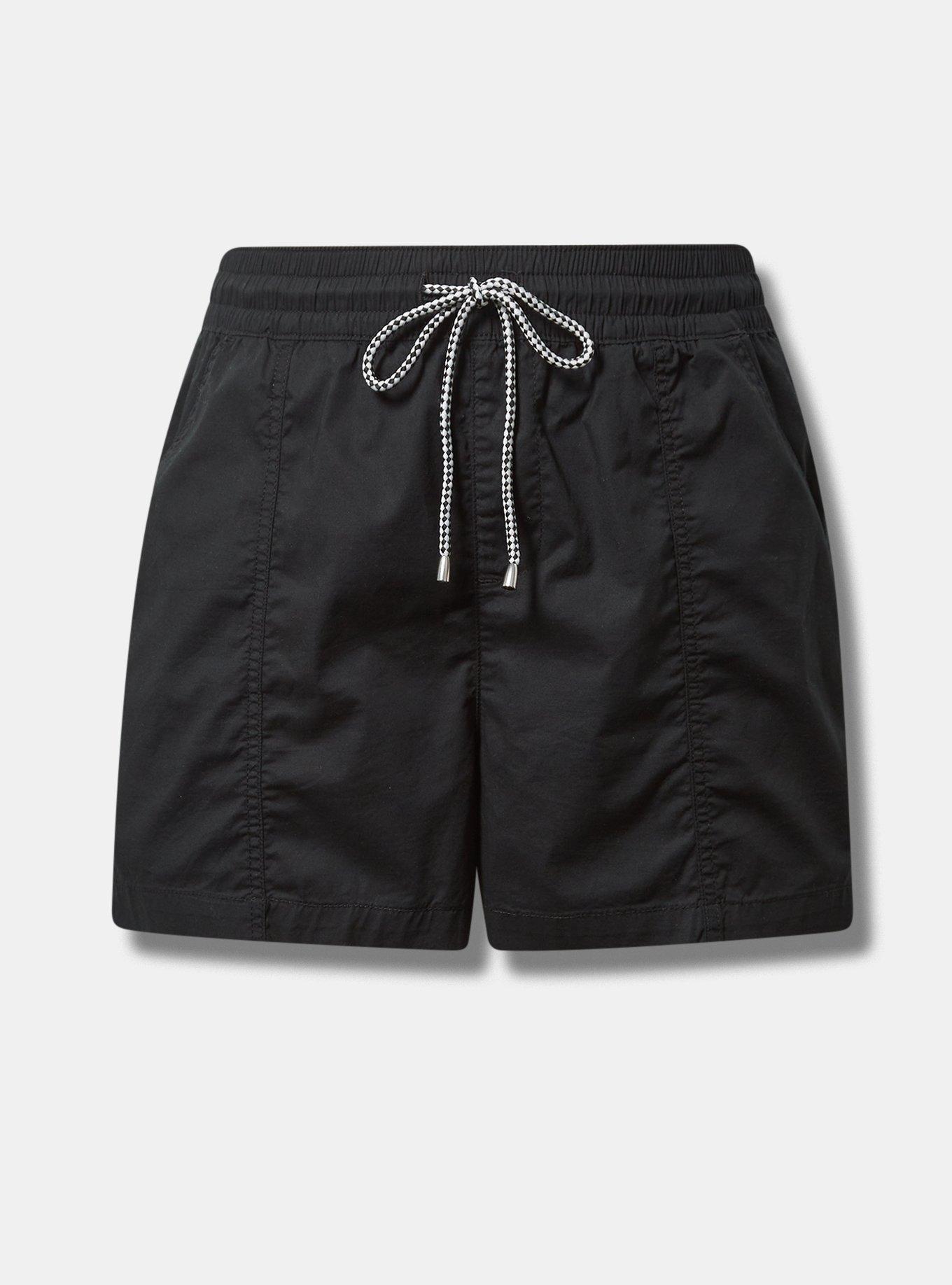 Pull-On High-Rise Poplin Yacht Short