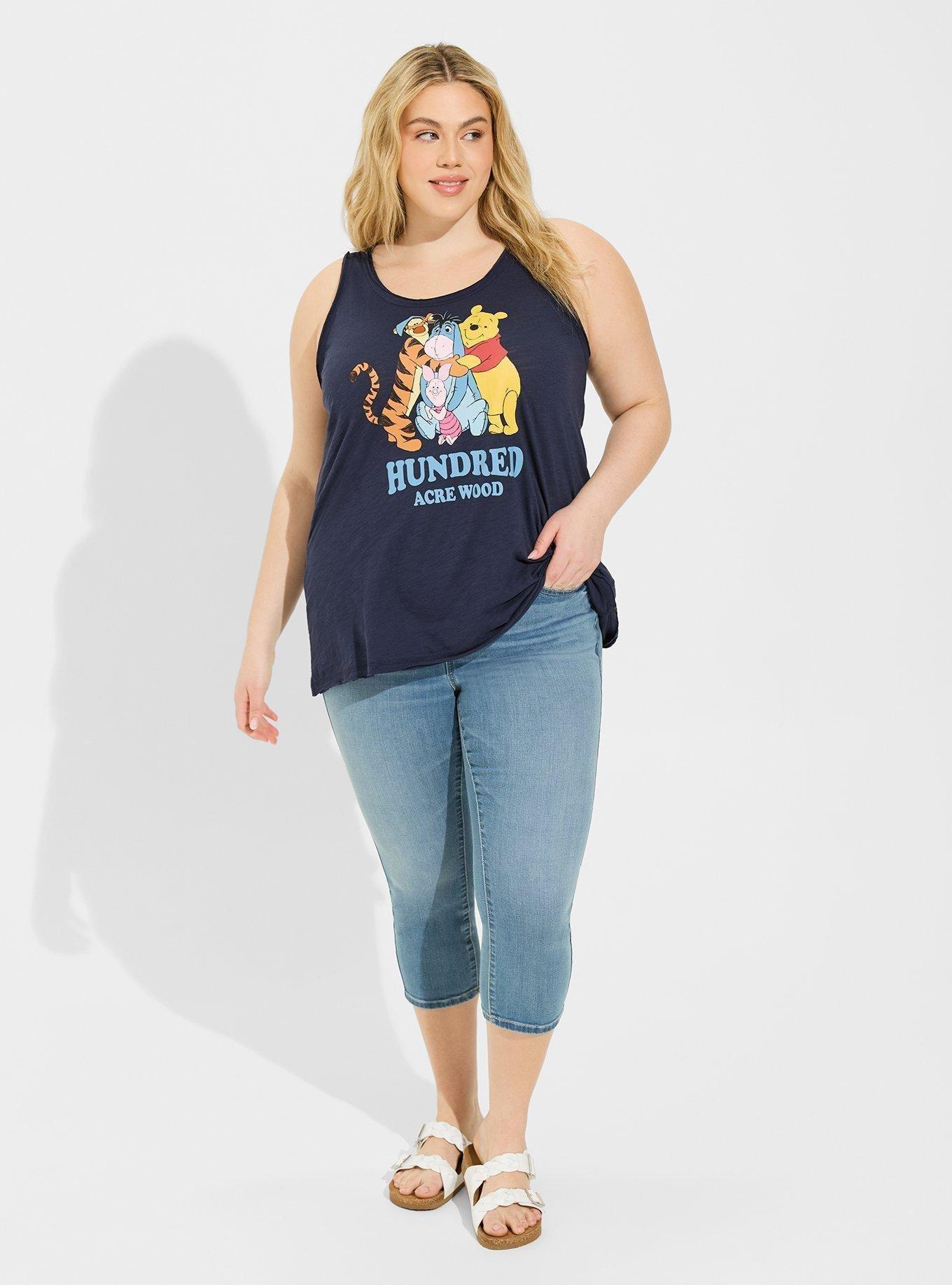 Disney Winnie The Pooh Cotton Raw Edge Tank