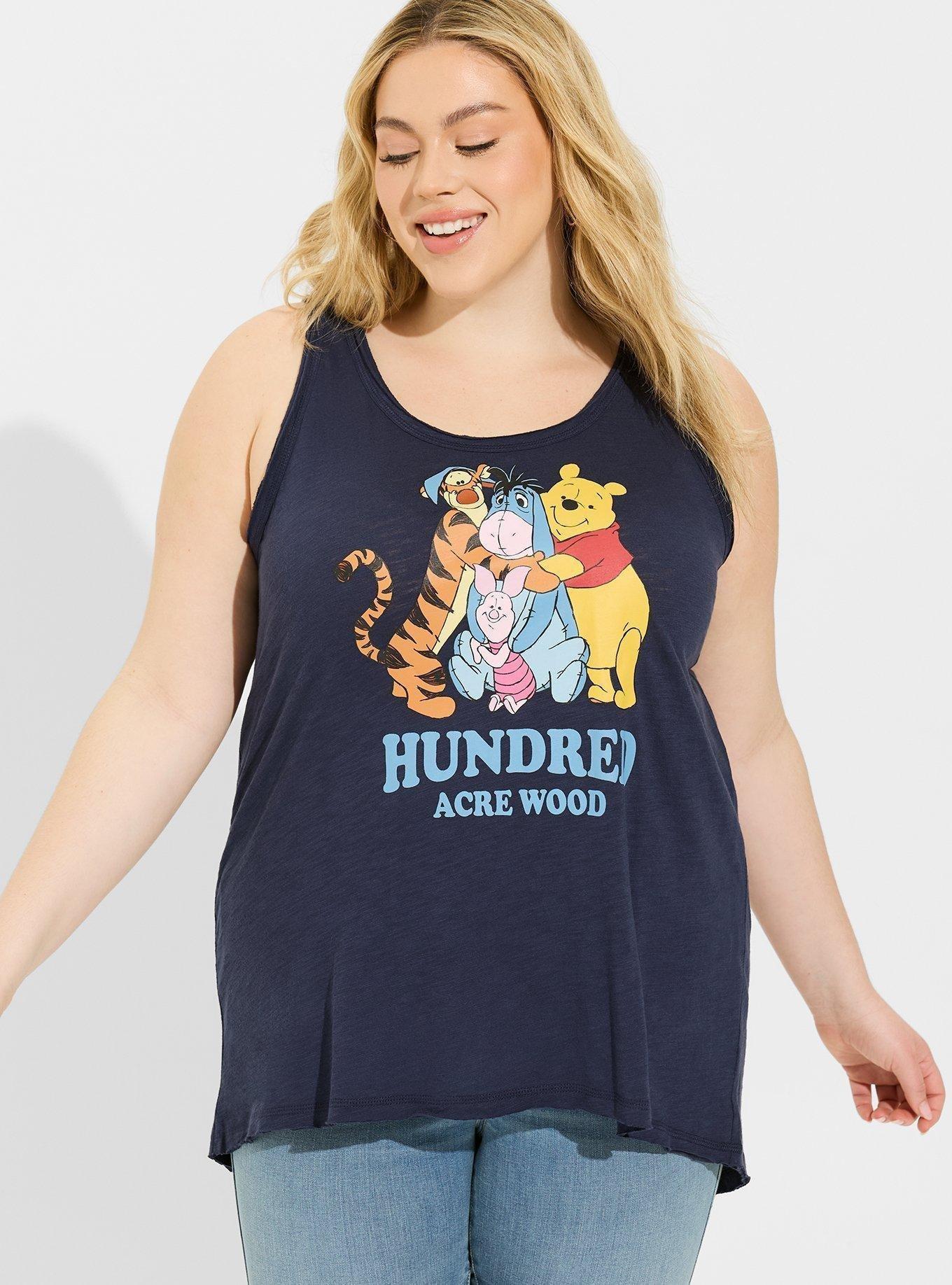 Disney Winnie The Pooh Cotton Raw Edge Tank