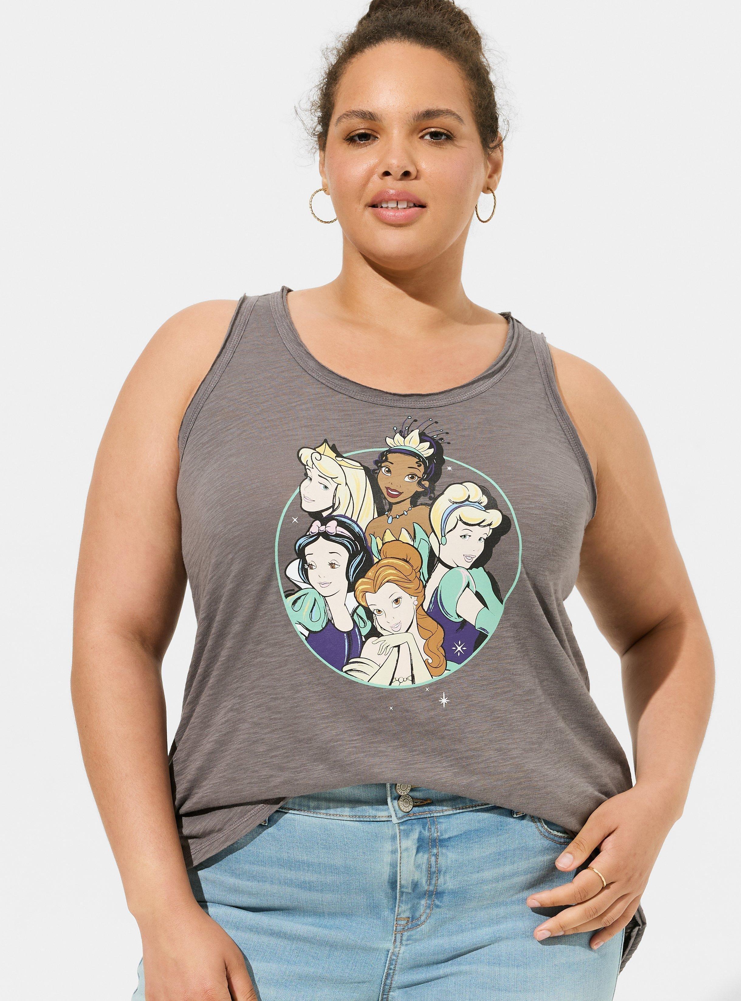 Disney Princesses Cotton Raw Edge Tank