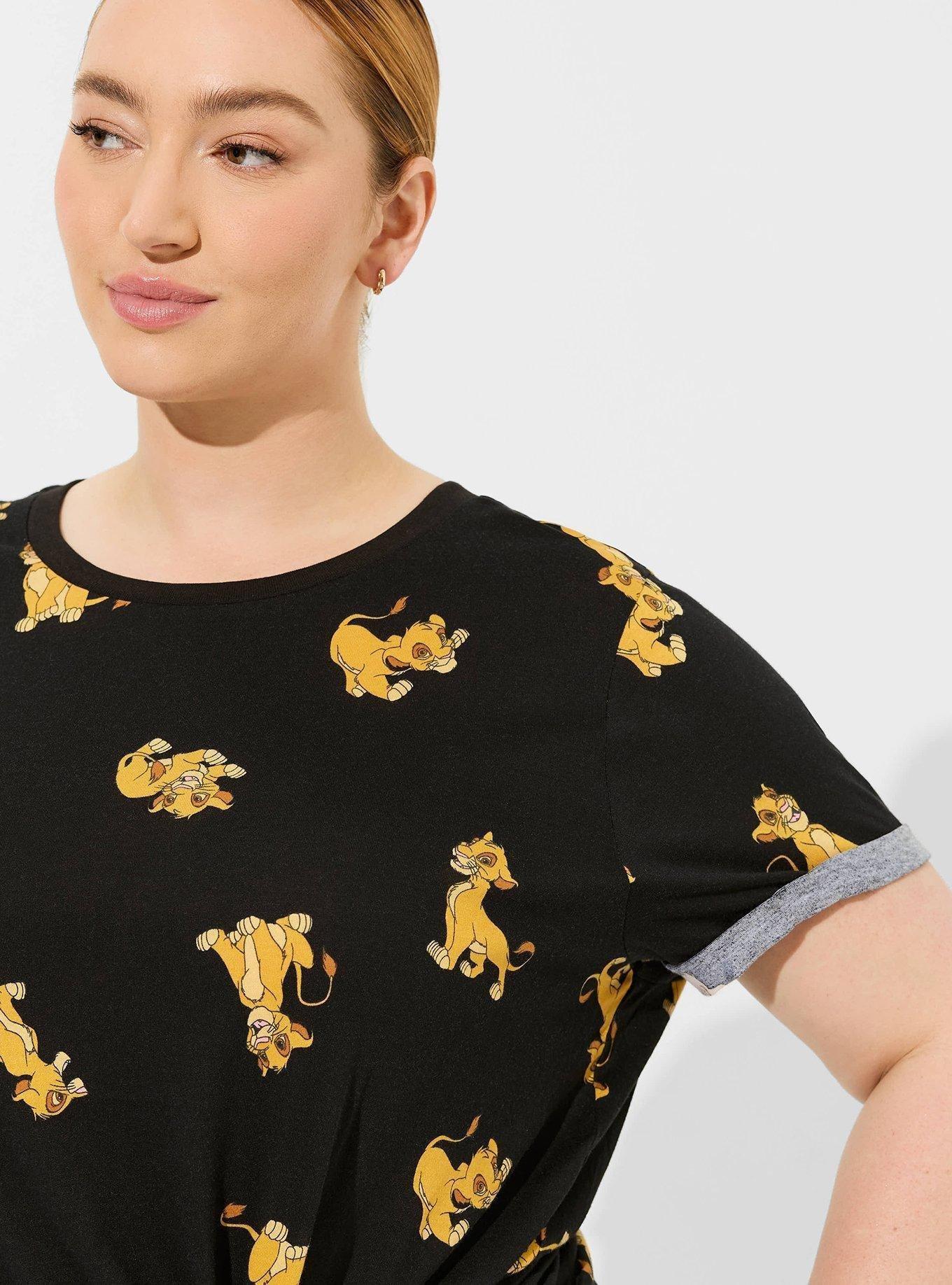 Disney Lion King Cotton Roll Sleeve Top