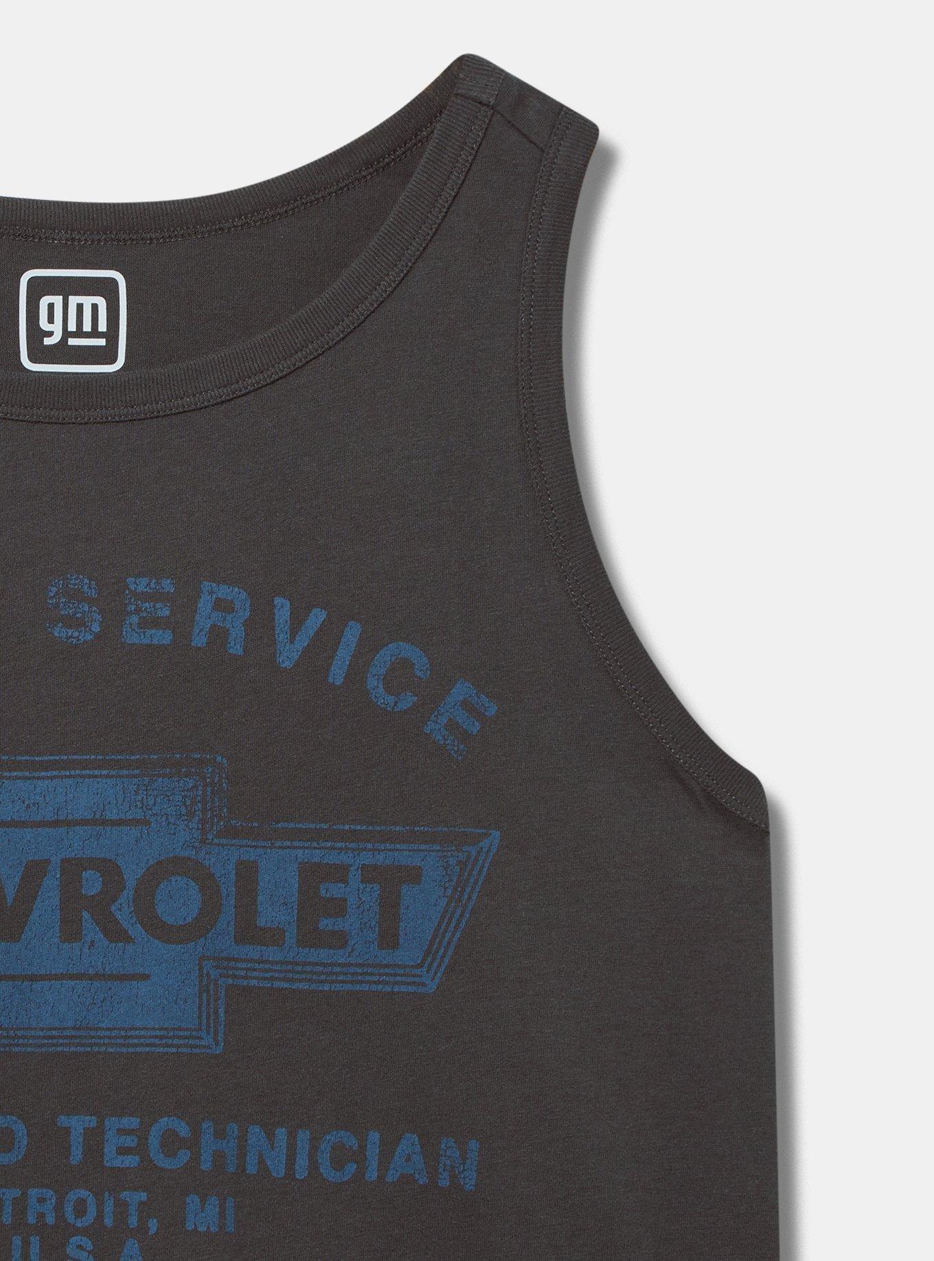 Chevrolet Classic Fit Cotton Crew Tank, PHANTOM, alternate