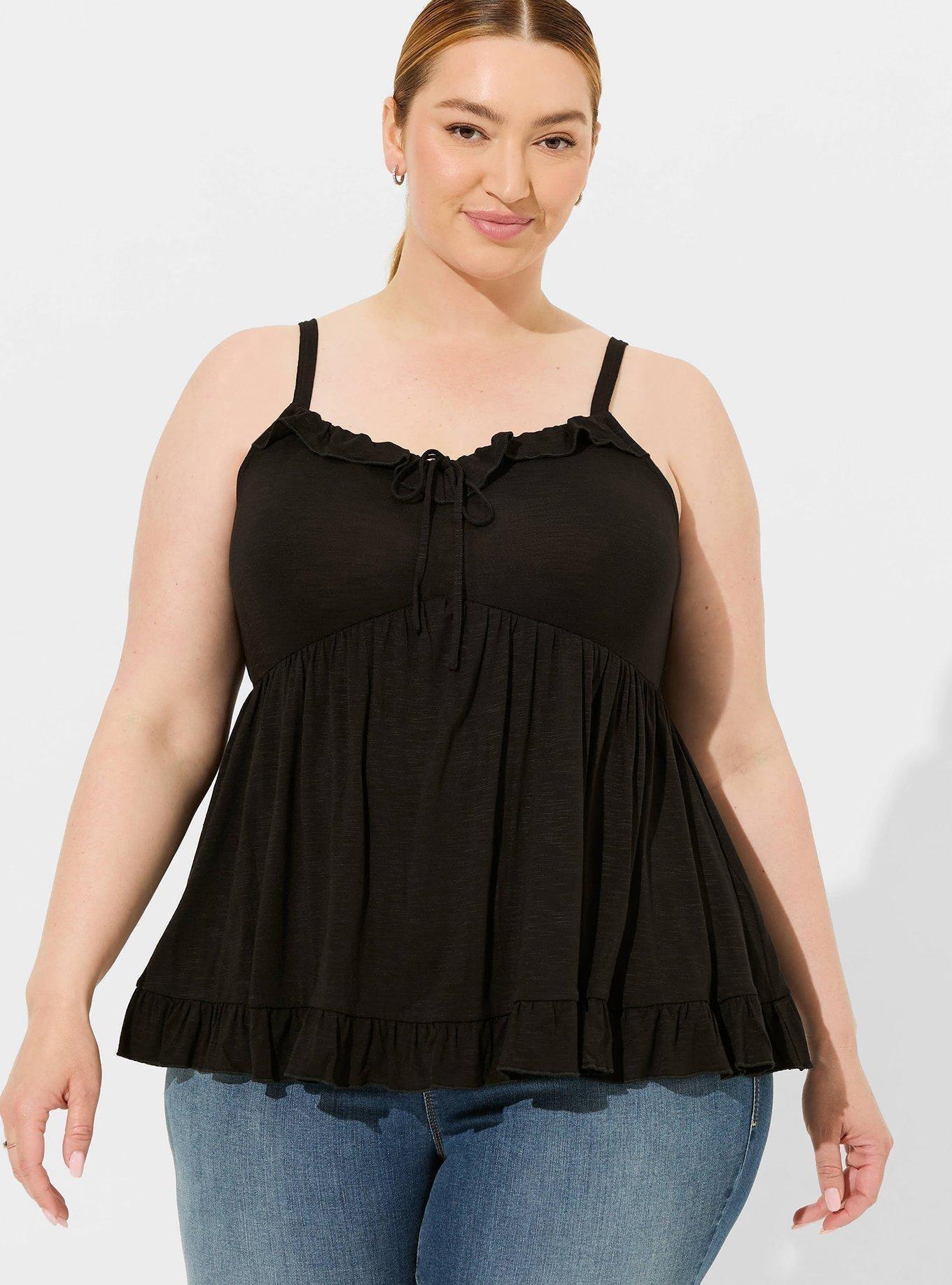 Tiered Ruffle Babydoll Top