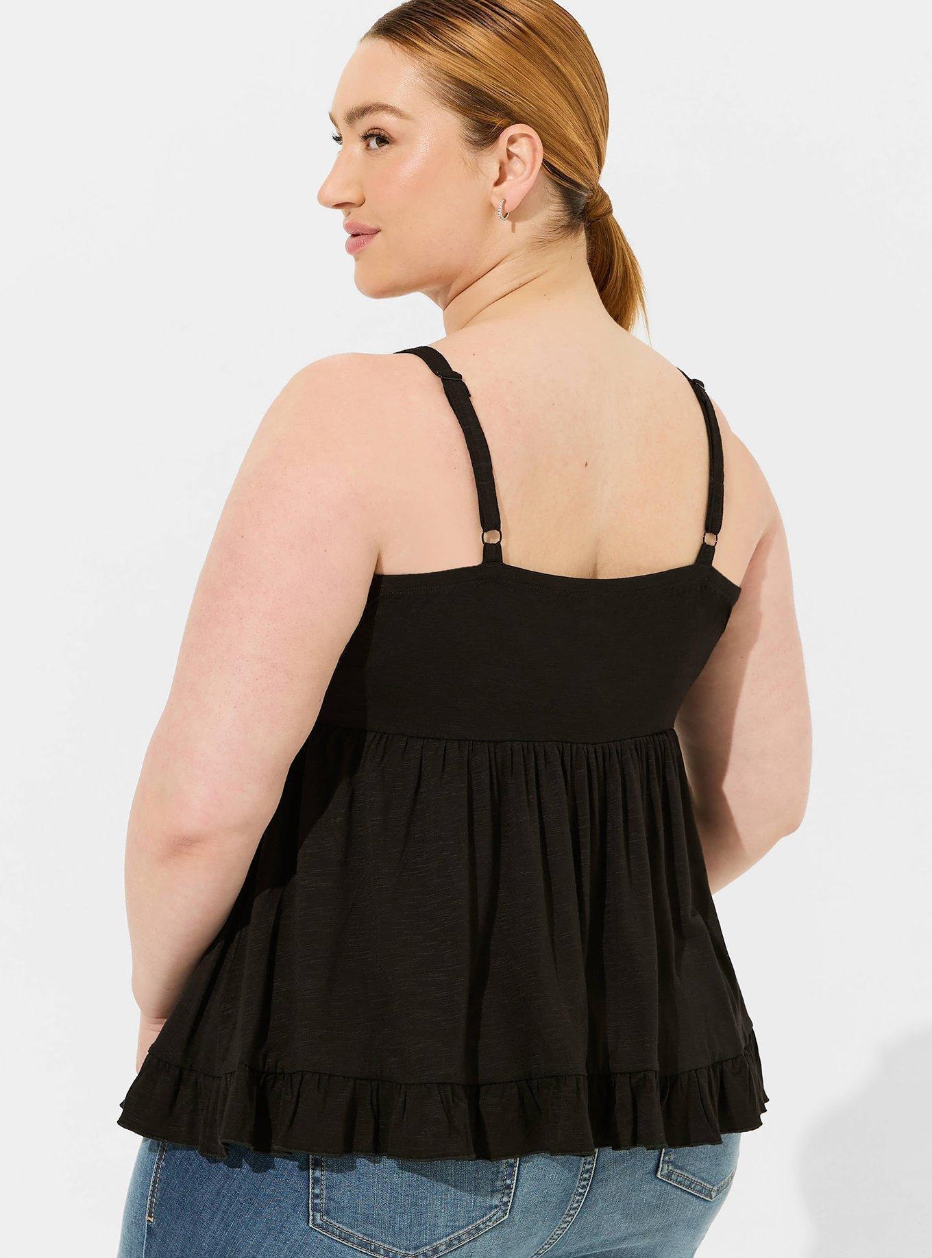 Tiered Ruffle Babydoll Top