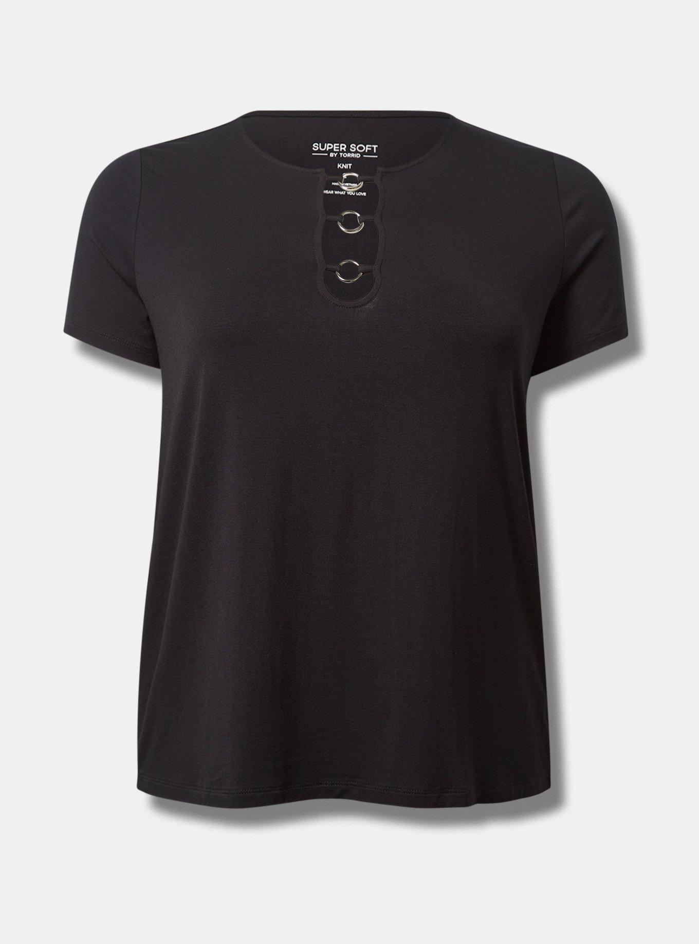 Super Soft Crew Neck O-Ring Fitted Tee