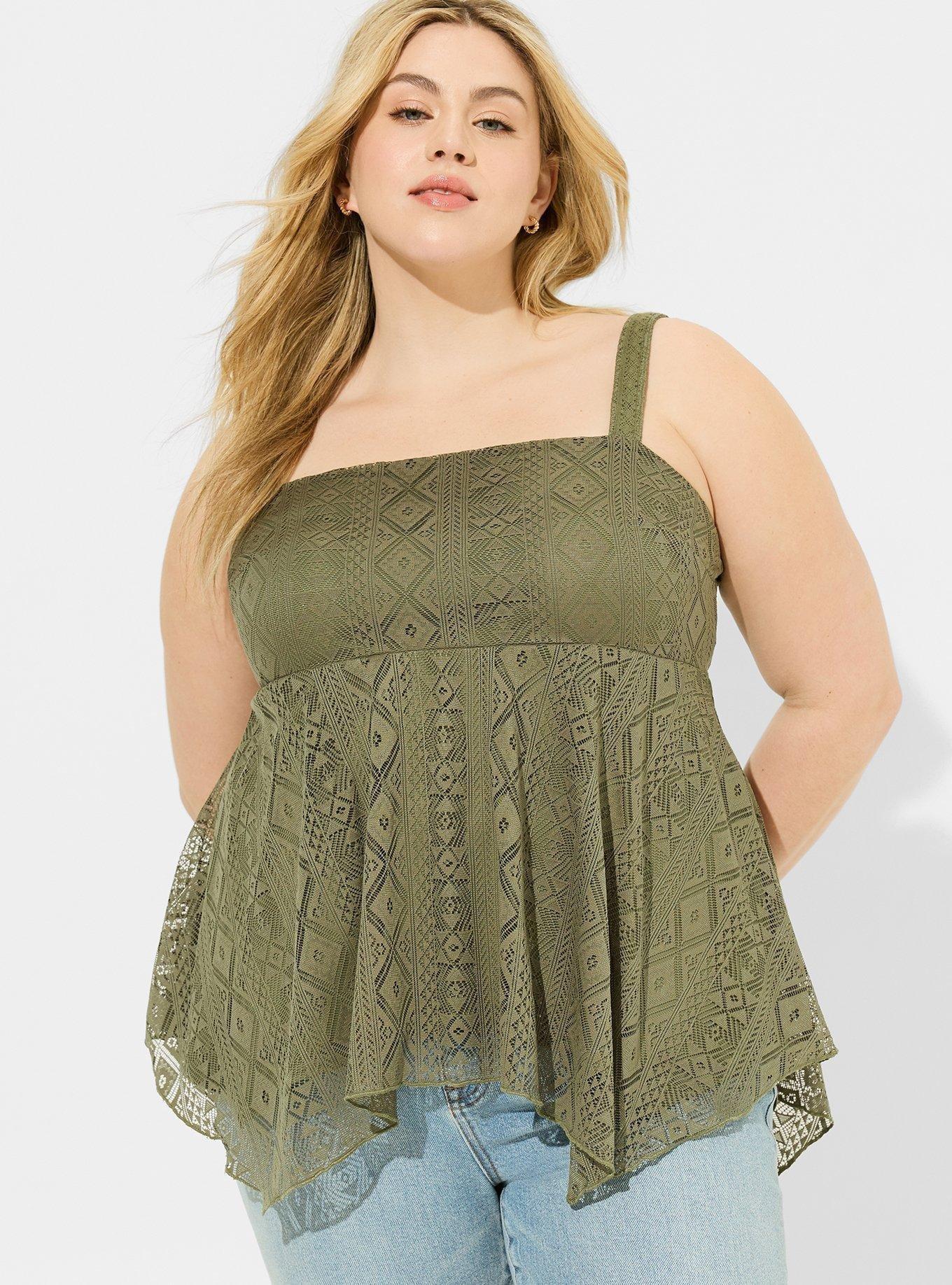 Babydoll Lace Hanky Hem Tank