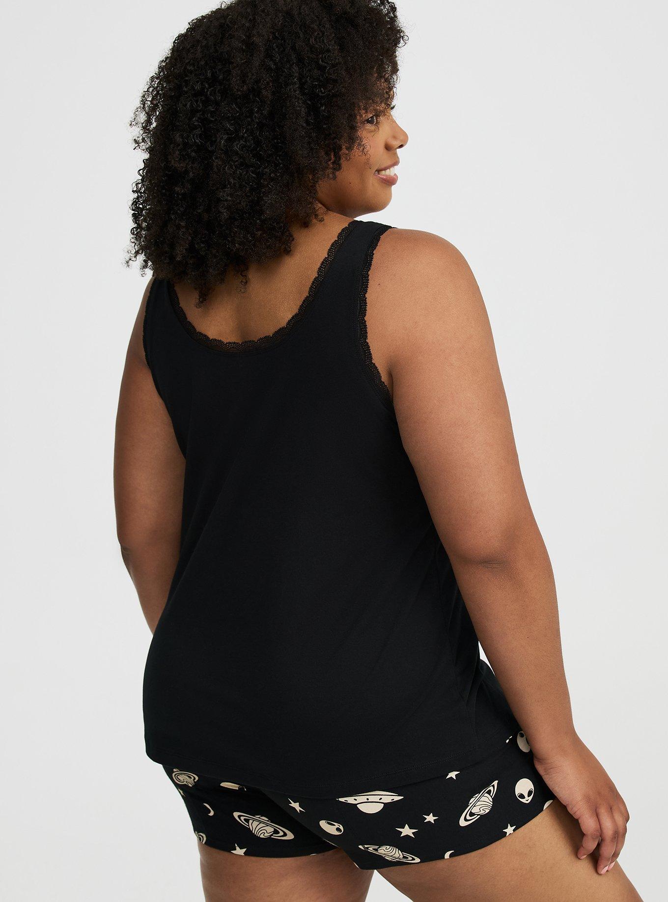 Foxy Lace-Trim Sleep Tank