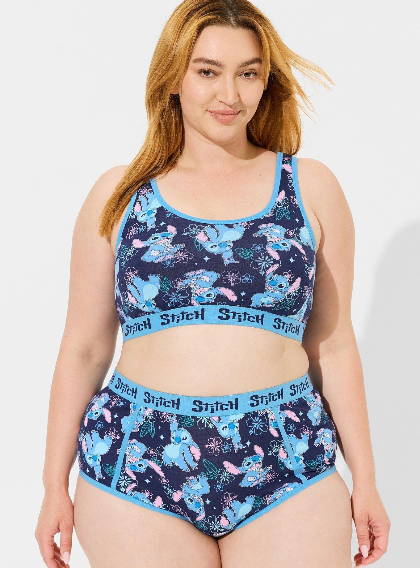Disney Stitch Cotton Scoop Neck Bralette, MULTI PRINT, alternate