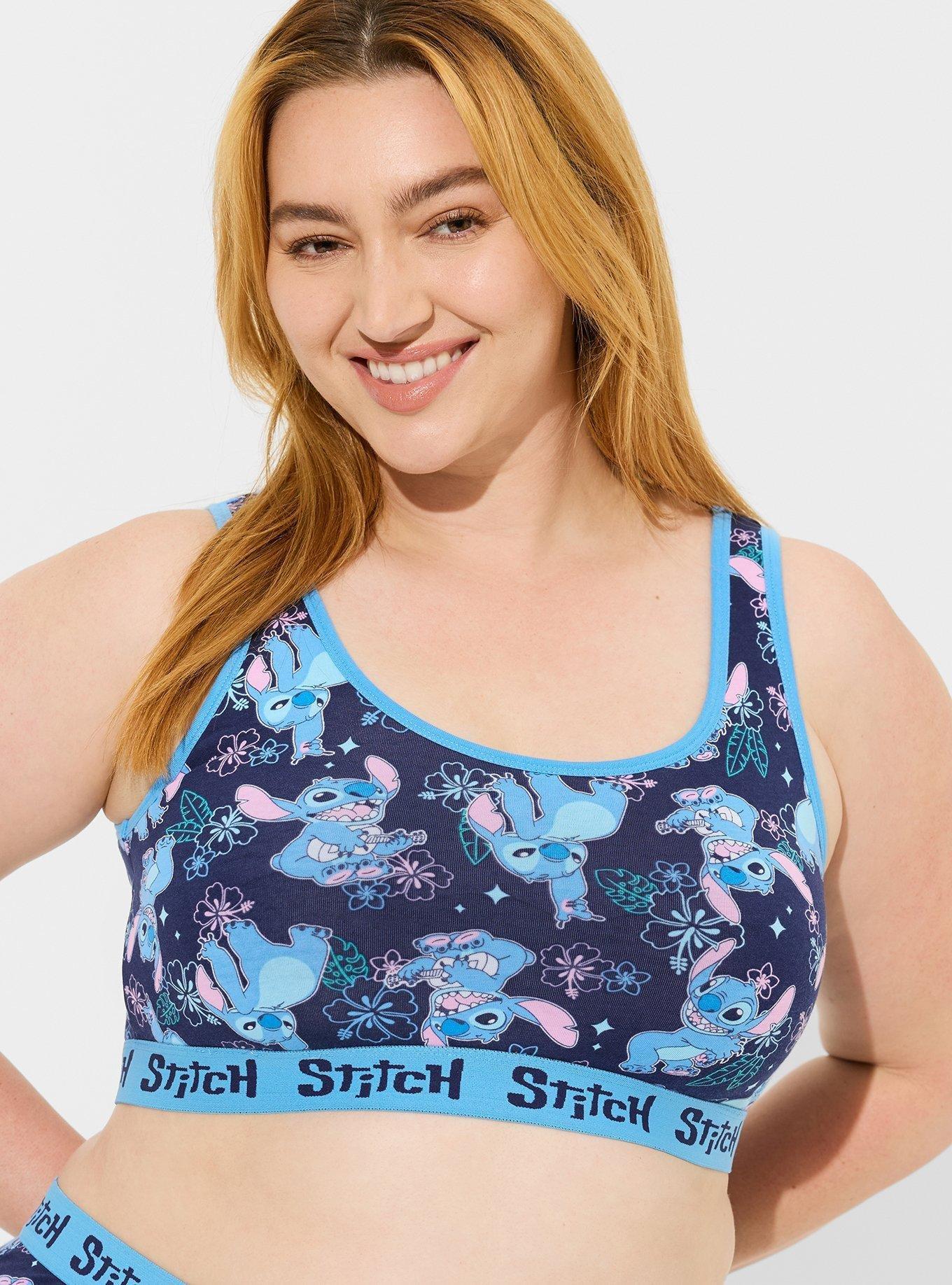 Disney Stitch Cotton Scoop Neck Bralette