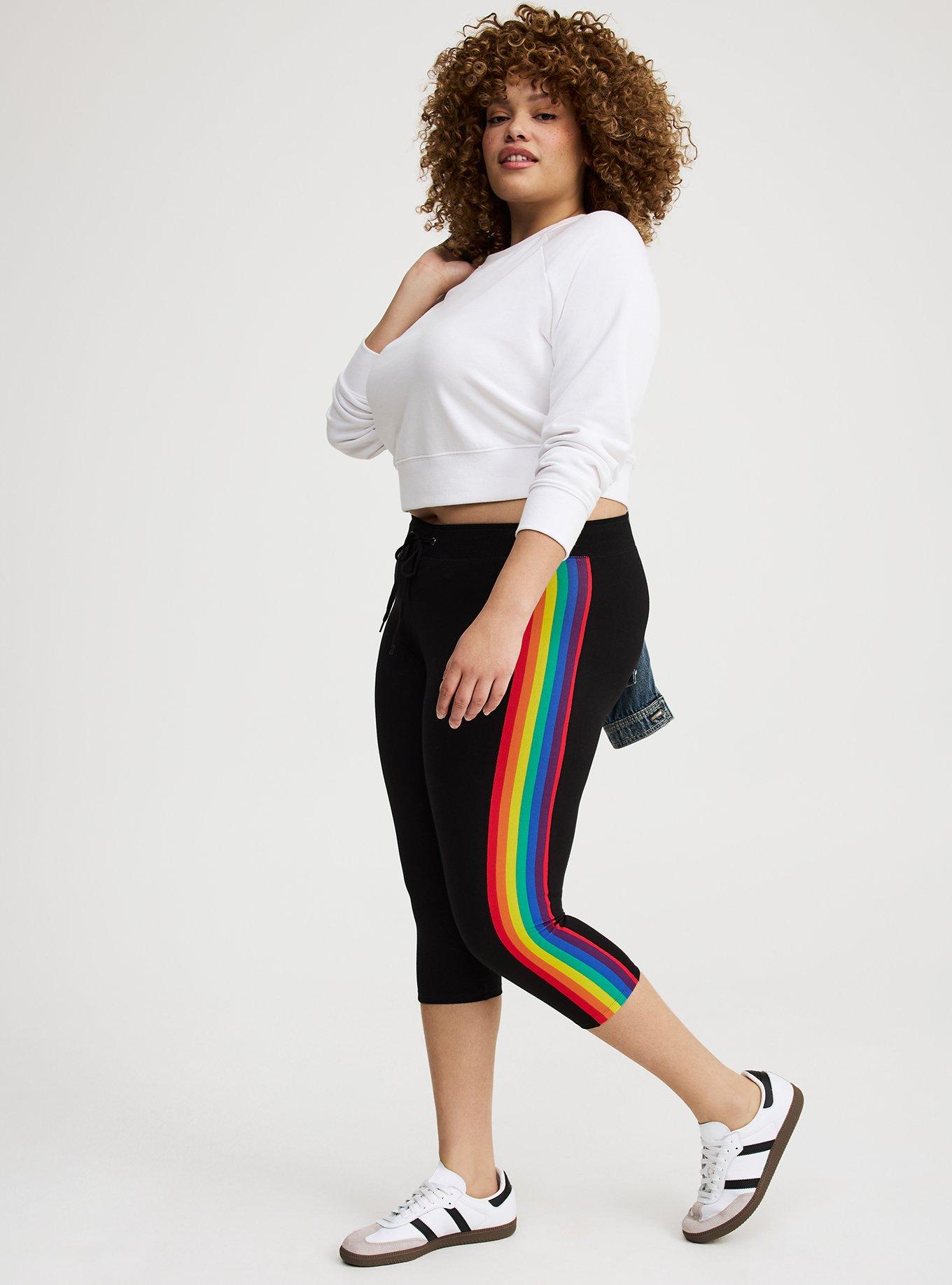 Pedal Pusher Side Stripe Legging
