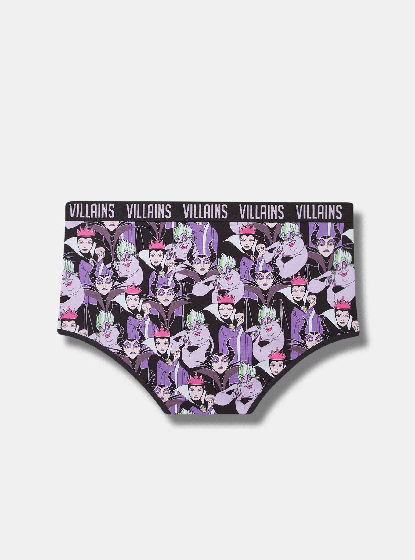 Disney Villains Mid-Rise Cotton Brief Panty