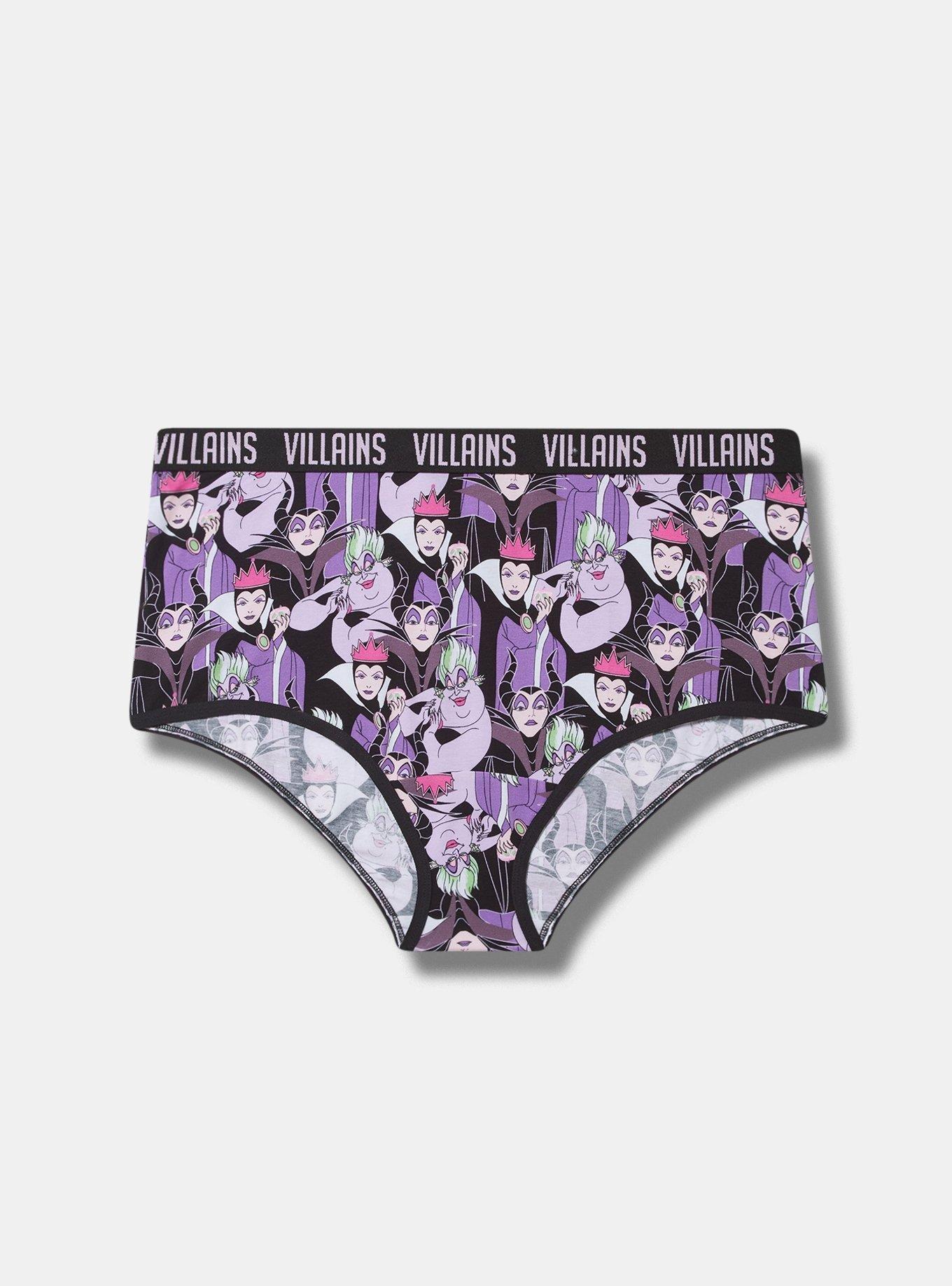 Disney Villains Mid-Rise Cotton Brief Panty