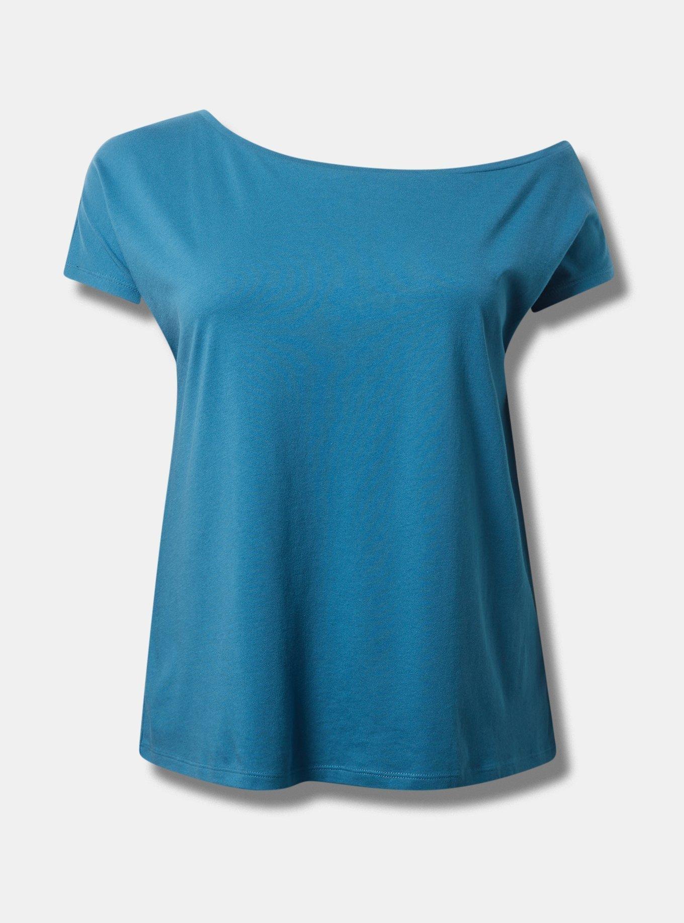 Cotton Modal Off The Shoulder Lounge Tee