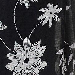 Textured  Chiffon Kimono, IN STITCHES FLORAL, swatch