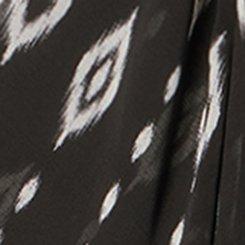 Textured Chiffon Kimono, DIAMOND CURTAIN BLACK, swatch