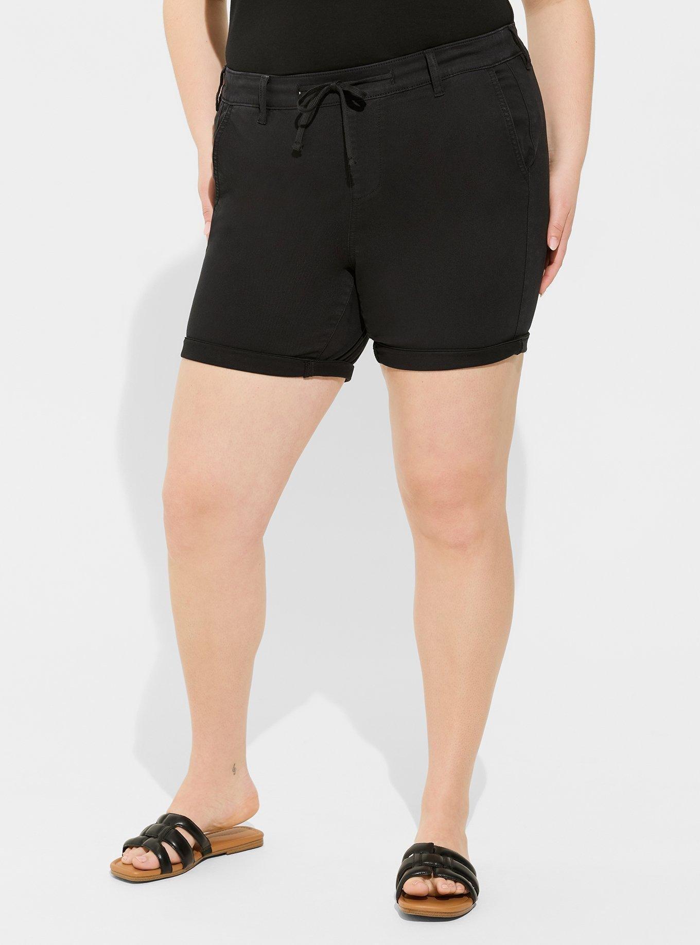 8" Pull On Weekend Stretch Twill Mid Rise Short