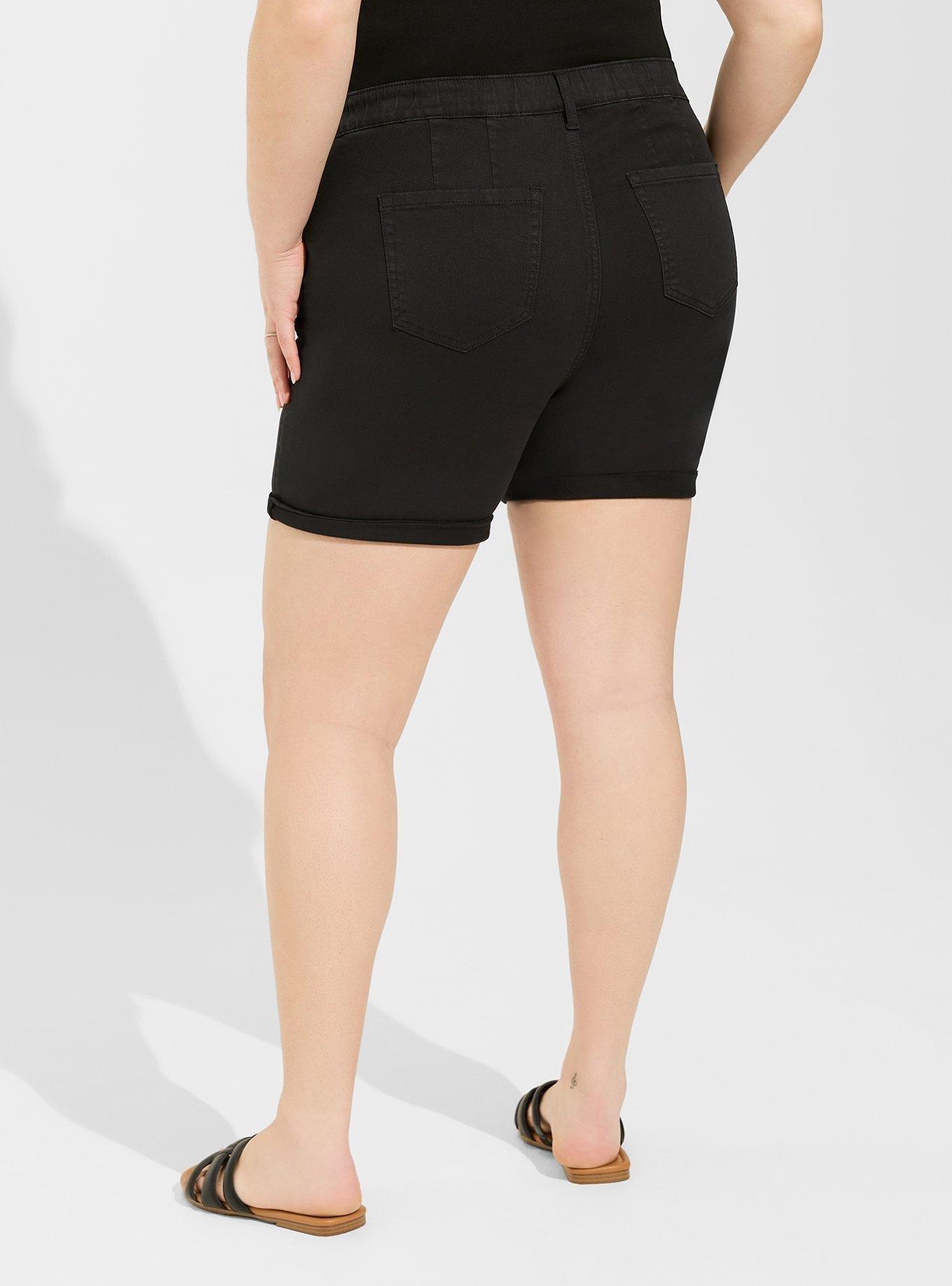 8" Pull On Weekend Stretch Twill Mid Rise Short