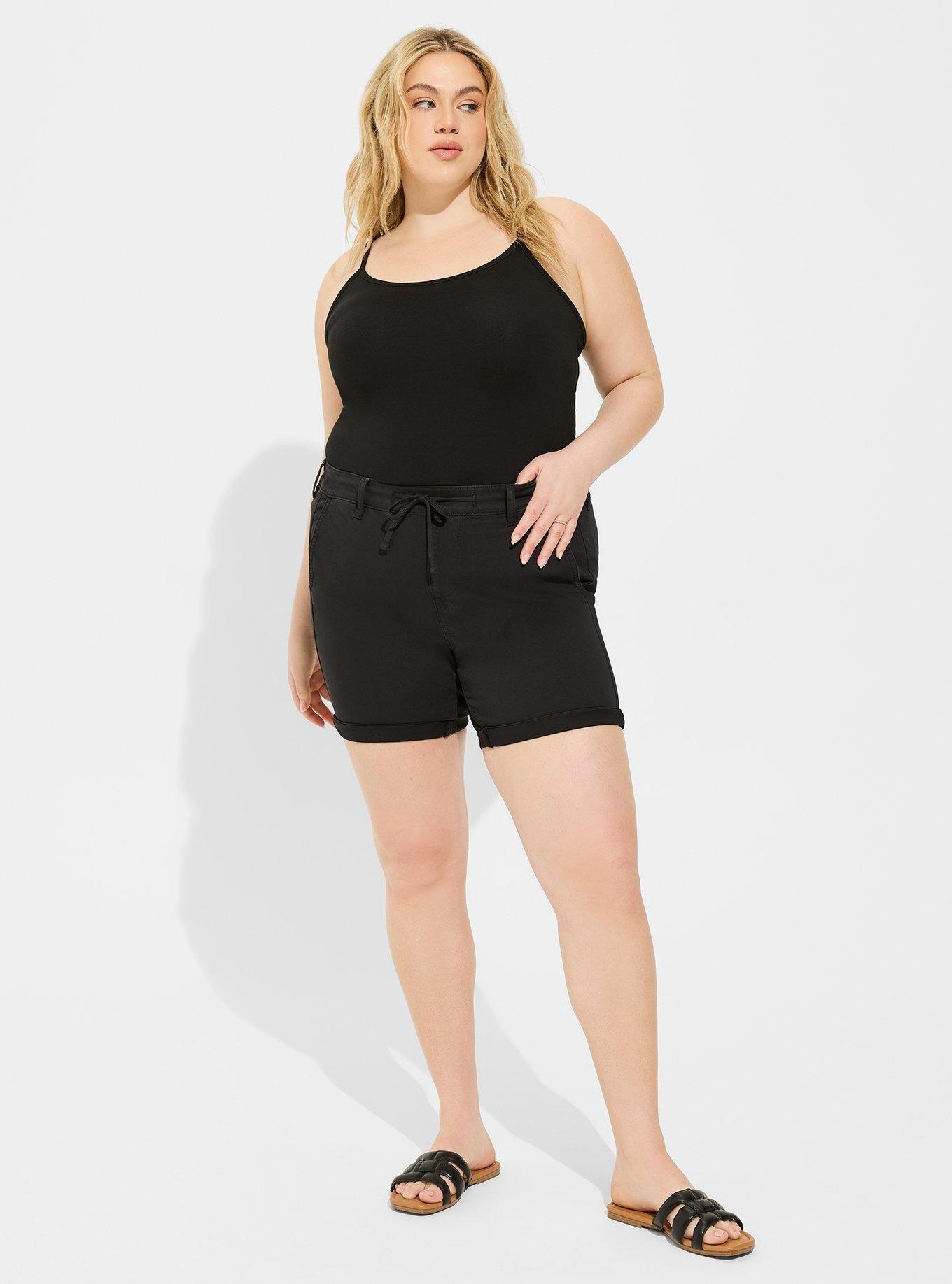 8" Pull On Weekend Stretch Twill Mid Rise Short