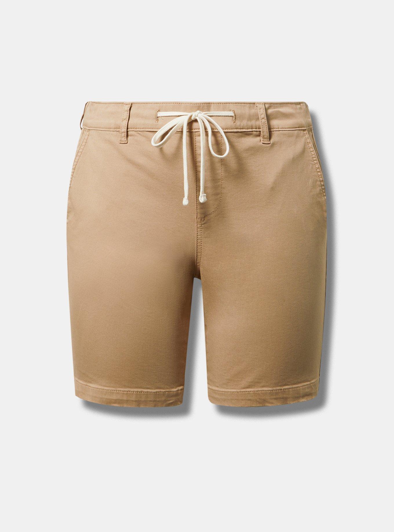 8" Pull On Weekend Stretch Twill Mid Rise Short