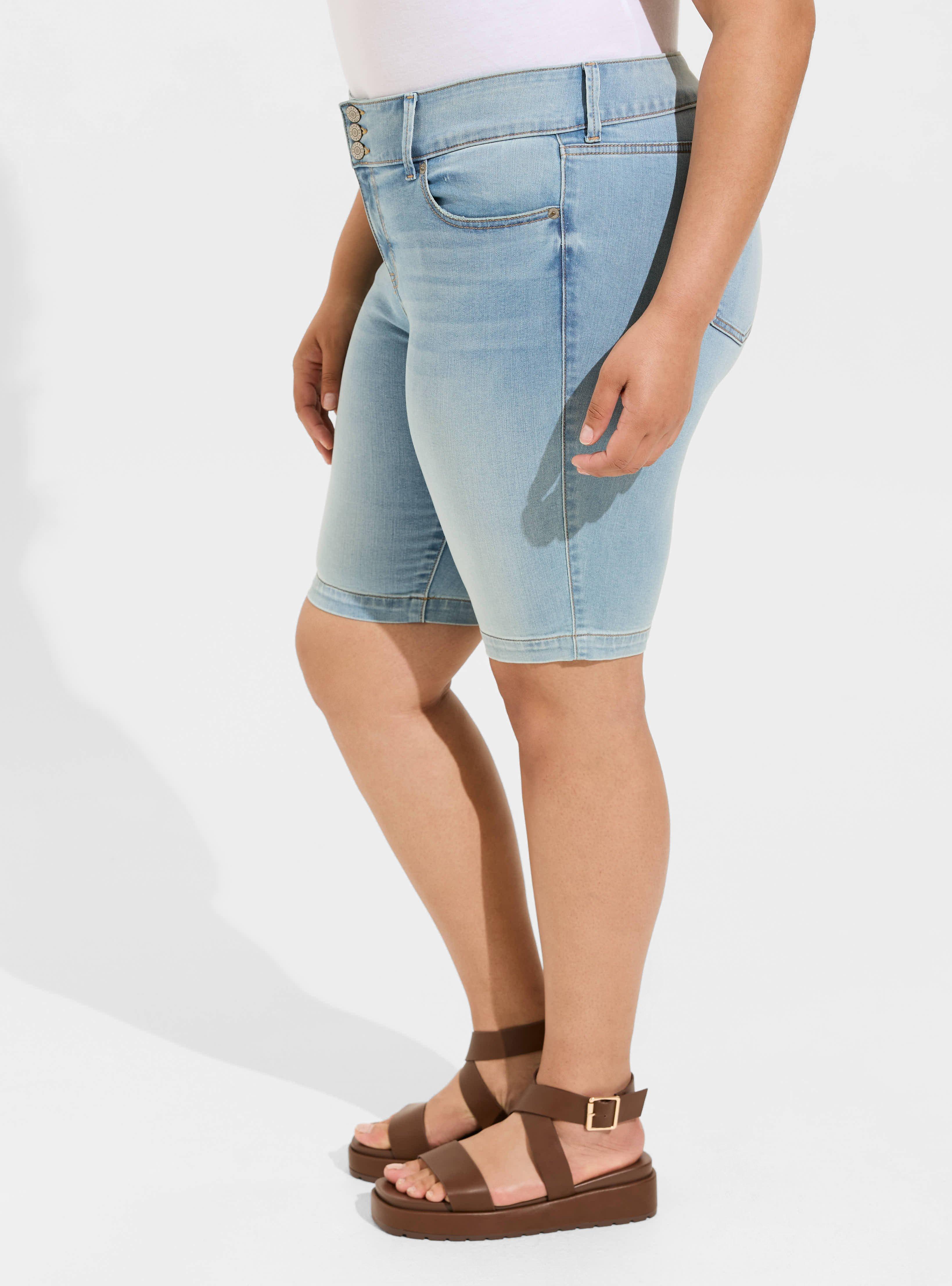 High shops waisted jegging shorts