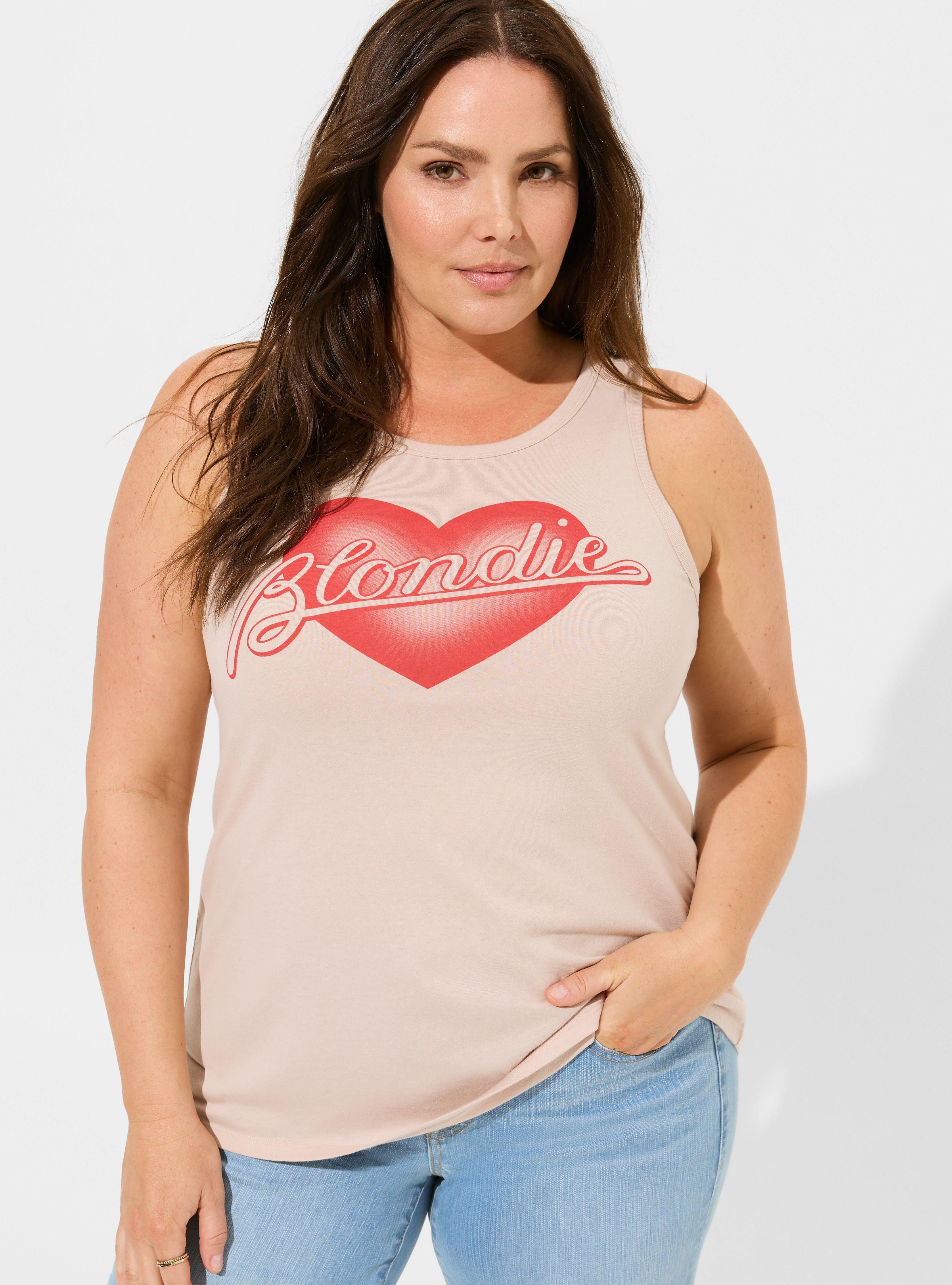 Blondie Classic Fit Cotton Crew Tank