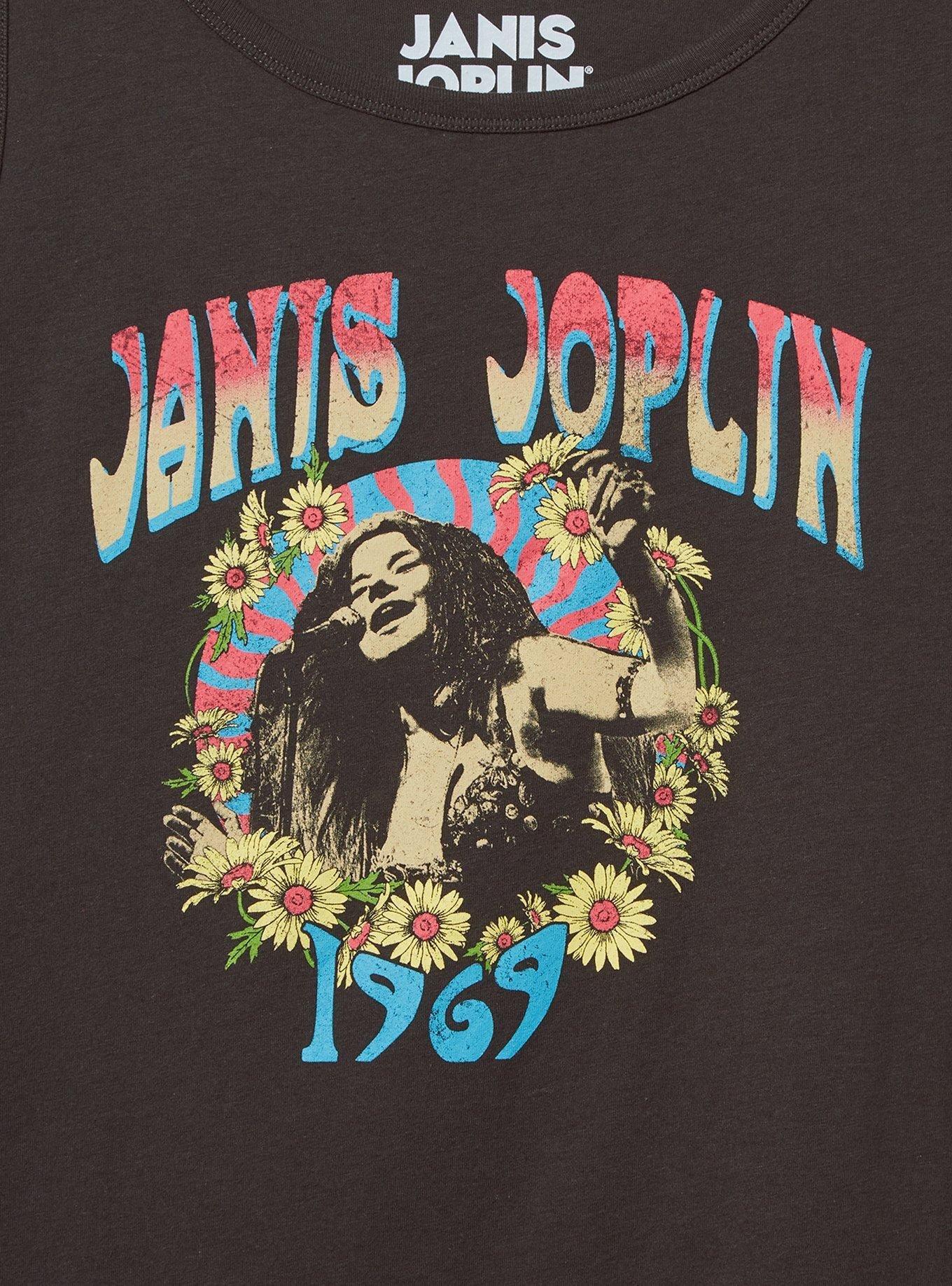 Janis Joplin Classic Fit Cotton Crew Tank