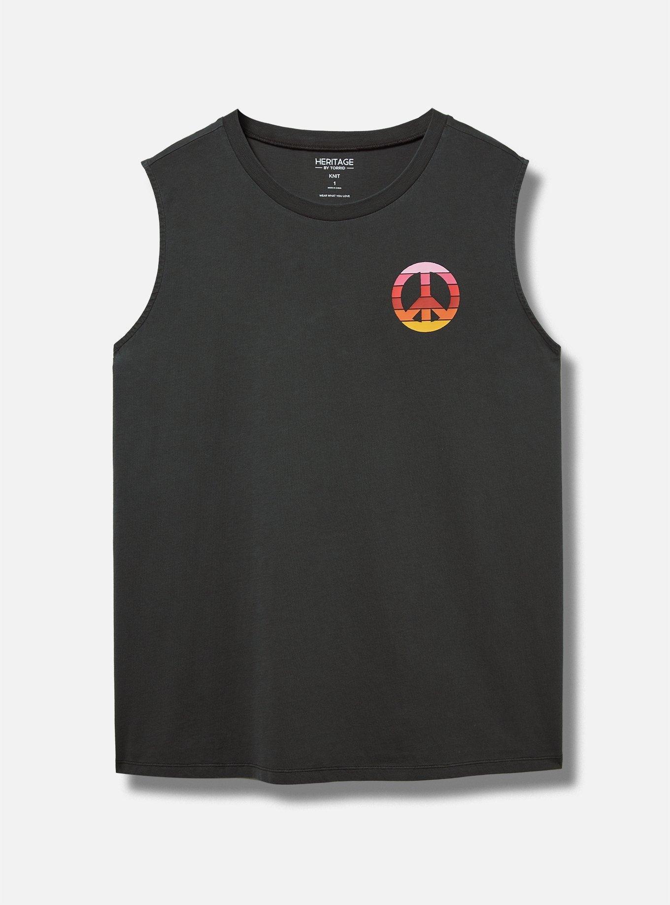 Peace Relaxed Fit Heritage Jersey Crew Tee