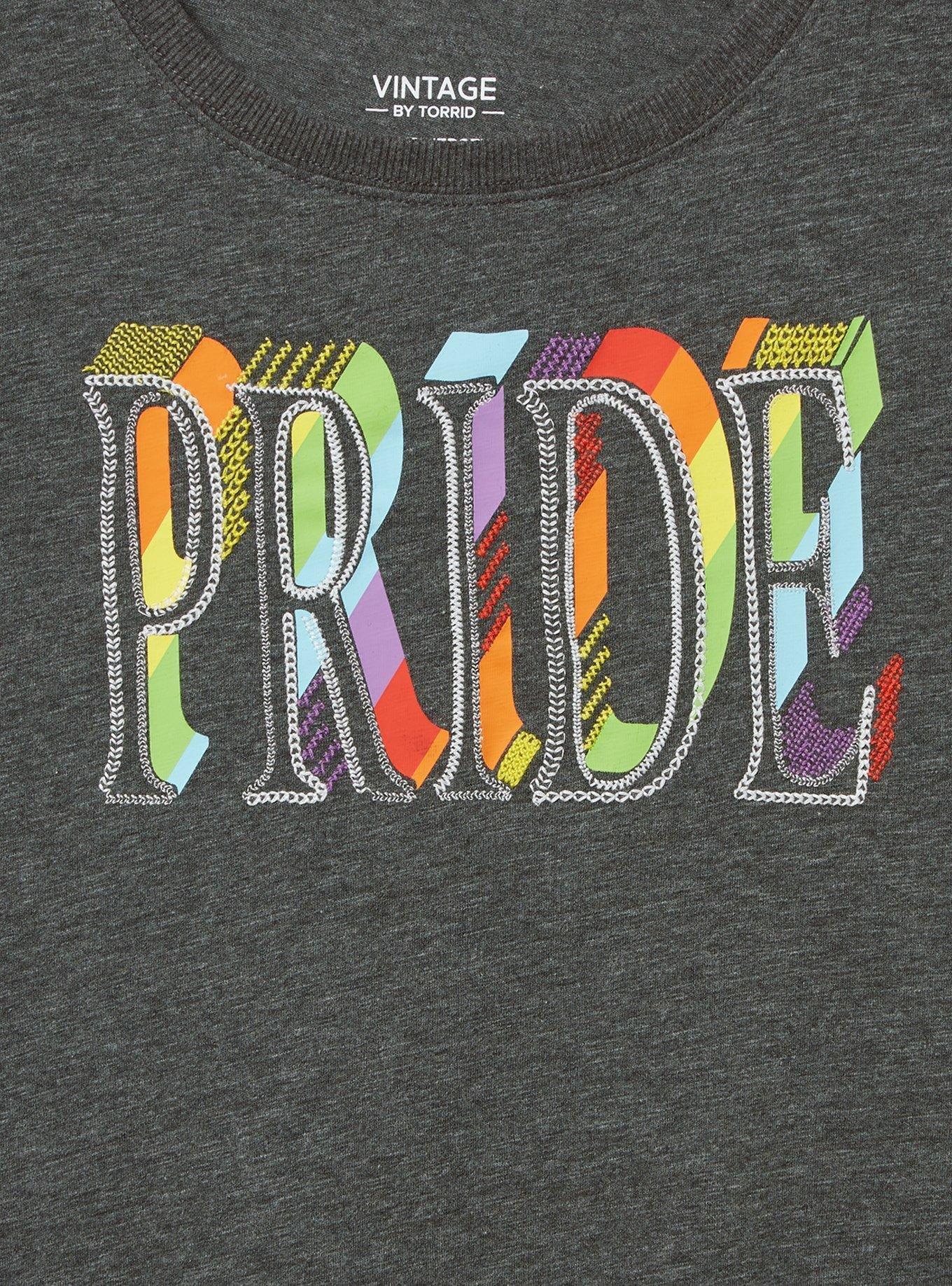 Pride Classic Fit Vintage Embroidered Slub Tank