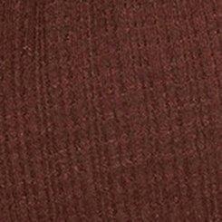 Plus Size Texture Jersey Crew Neck Lace Yoke Swing Tank, DEEP MAHOGANY, swatch