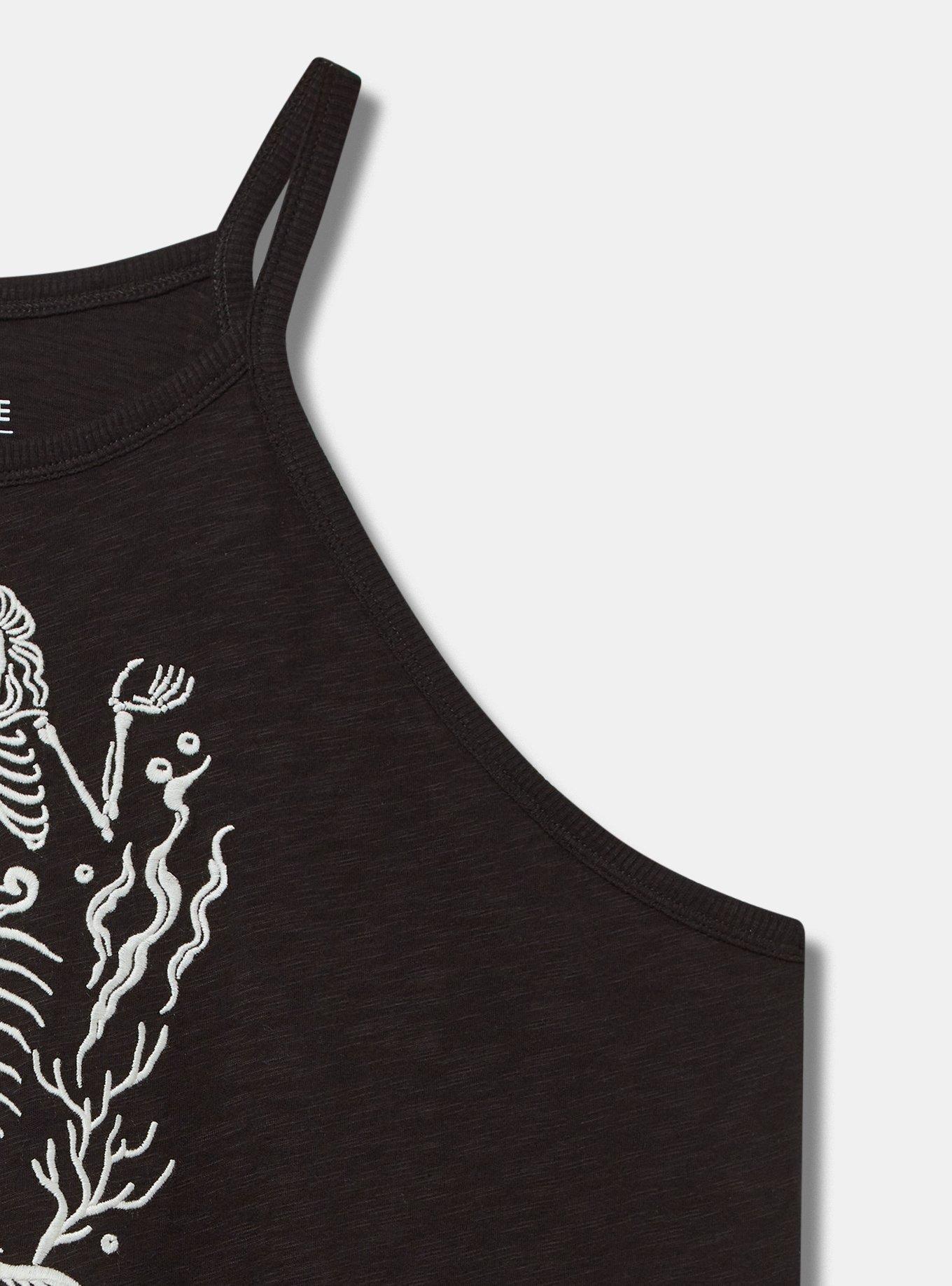 Mermaid Skeleton Heritage Slub High-Neck Tank