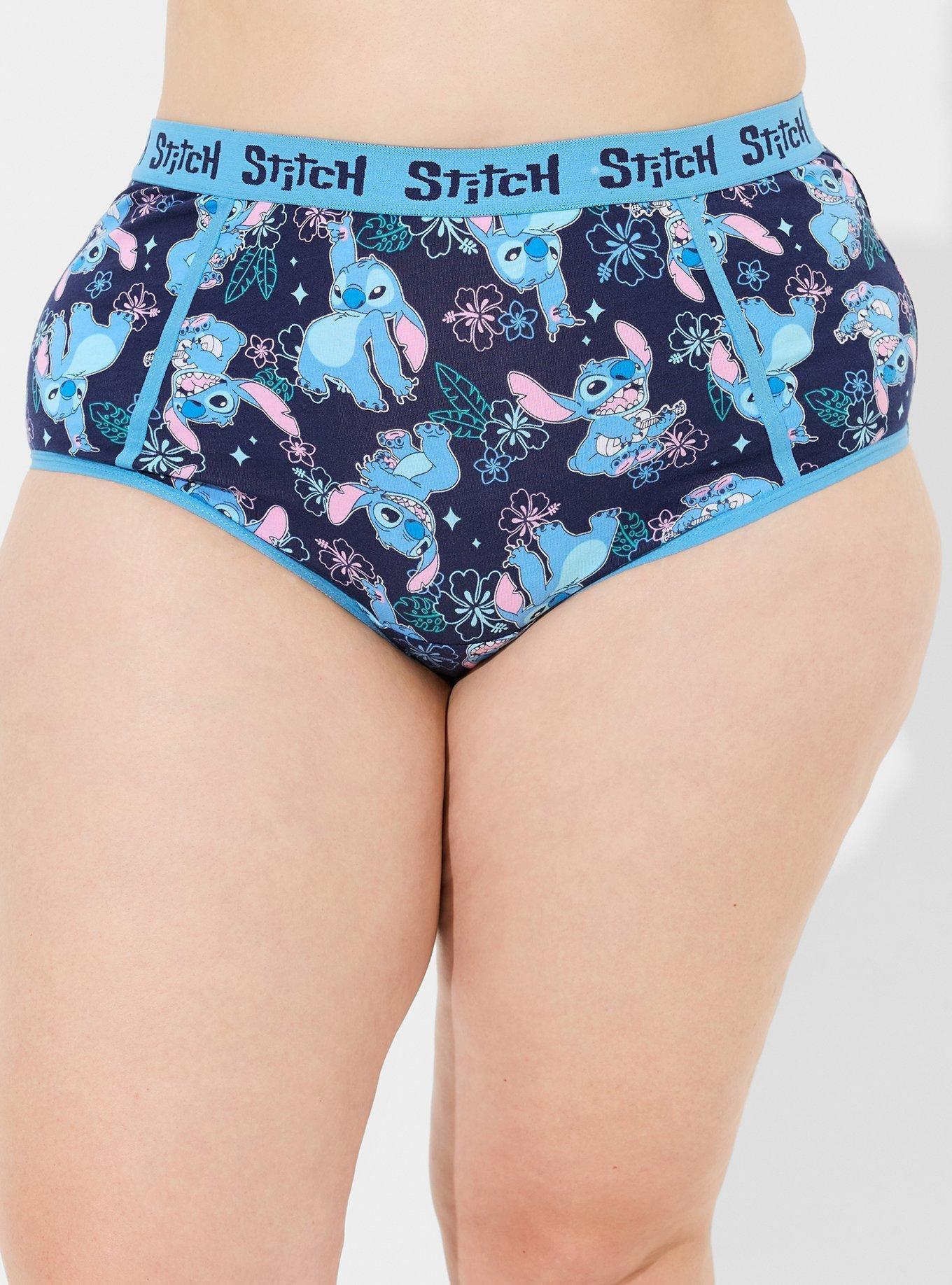 Disney Stitch Mid-Rise Cotton Brief Panty, MULTI PRINT, alternate