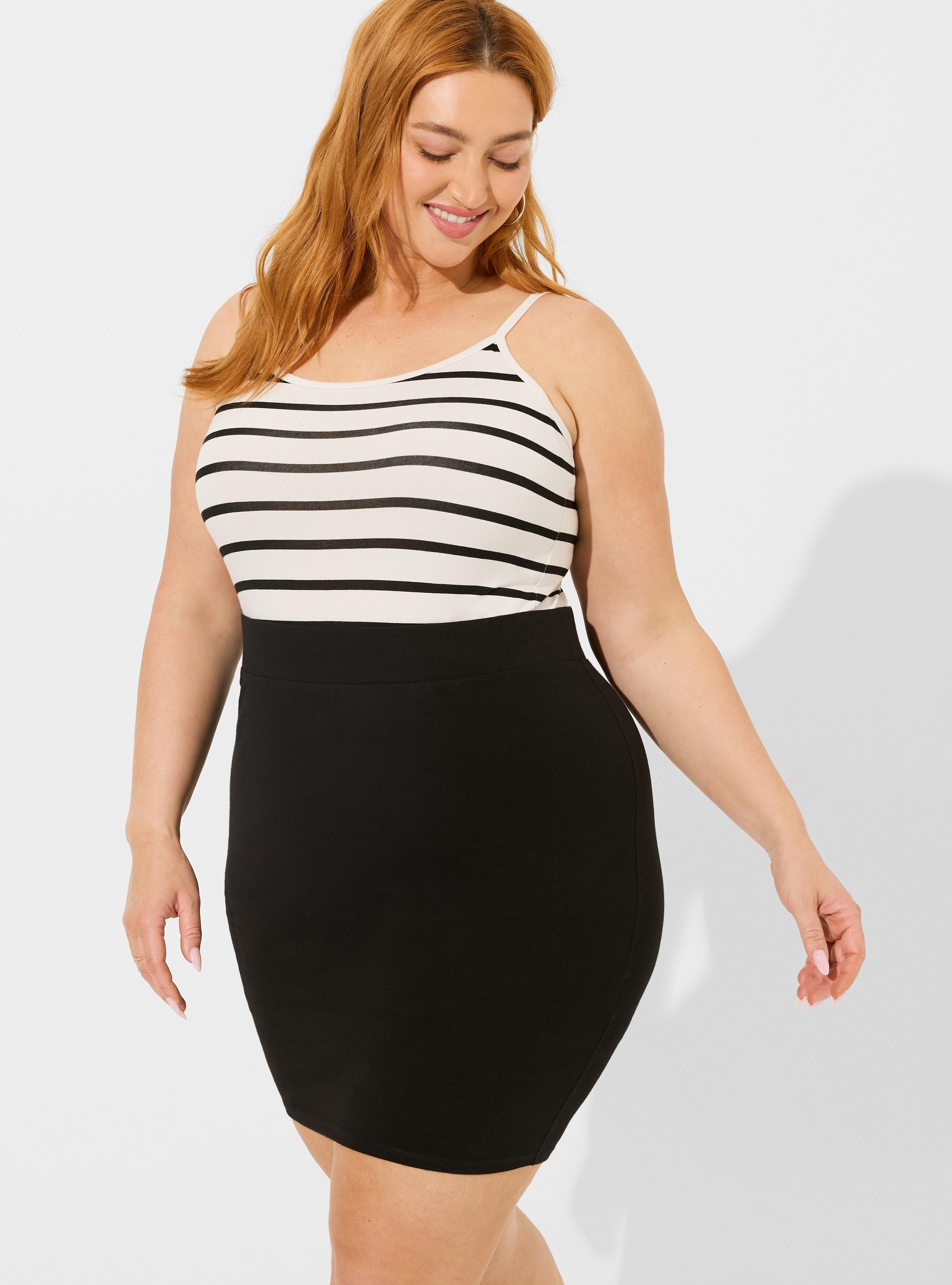 Signature Waist Mini Skirt, BLACK, alternate