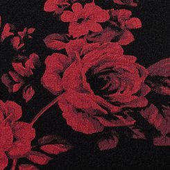 Signature Waist Pencil Skirt, ROSETTA FLORAL CRIMSON, swatch
