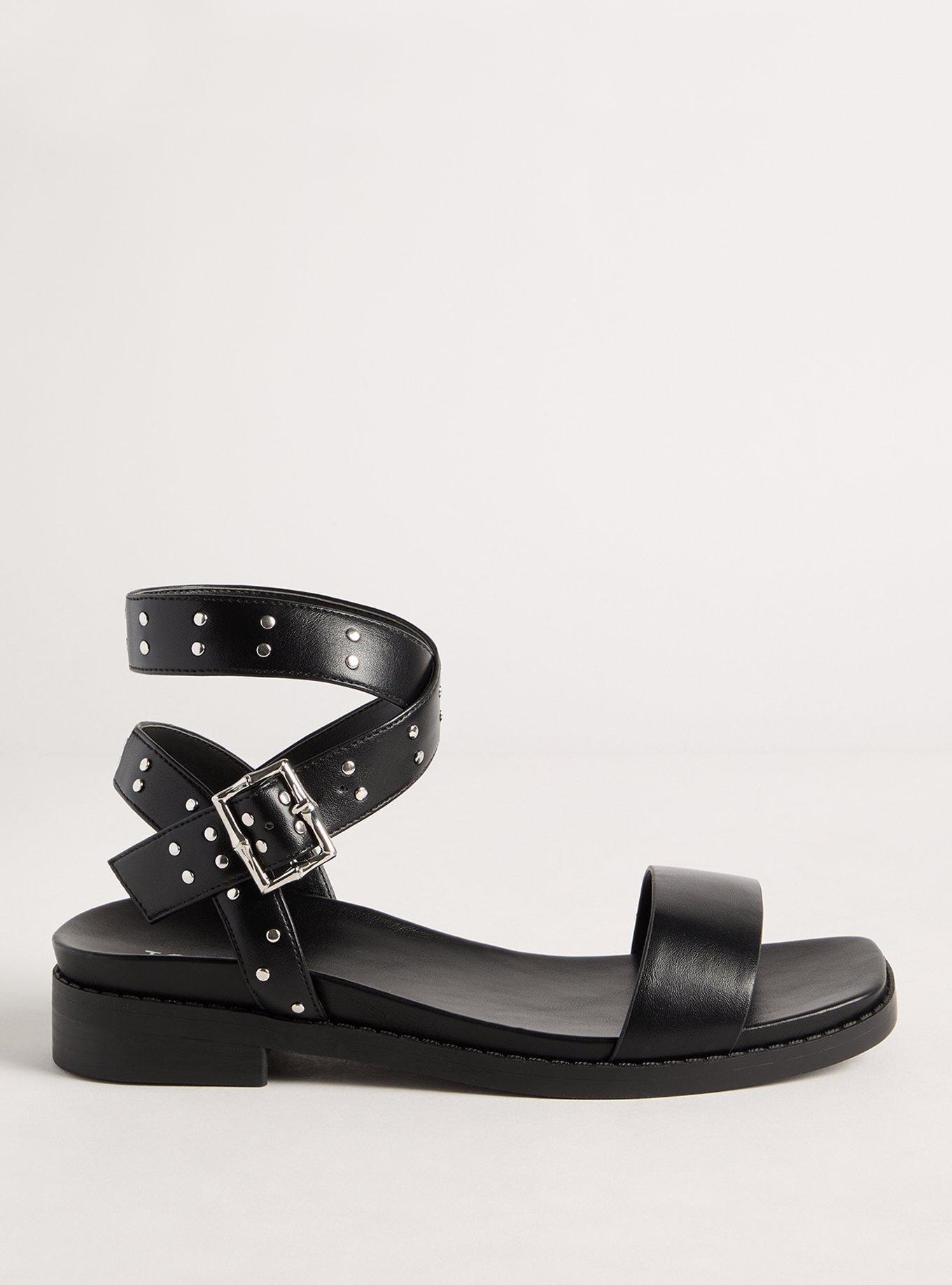 Studded Ankle Wrap Sandal (WW