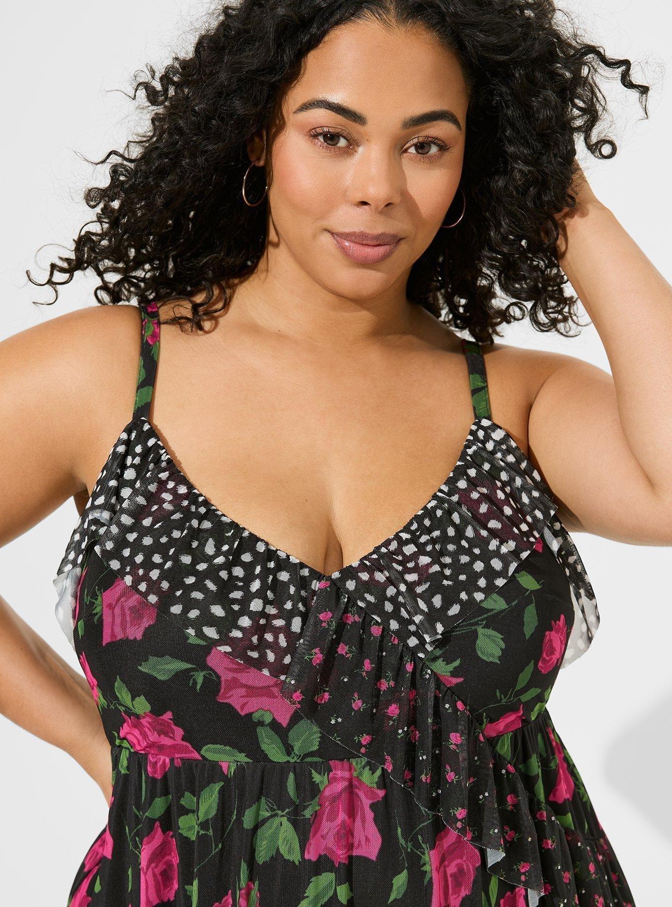 Plus Size Betsey Johnson Floral Maxi Ruffle Dress Torrid