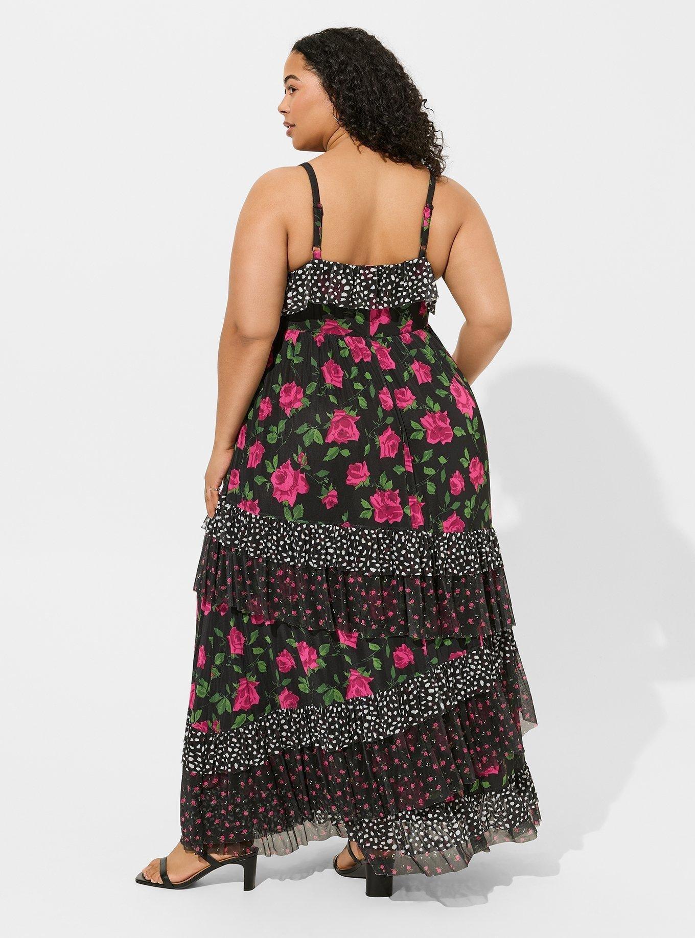 what dress best fits my body type Yours Truly Floral Mini Dress Black/Pale Blue / S main image 0