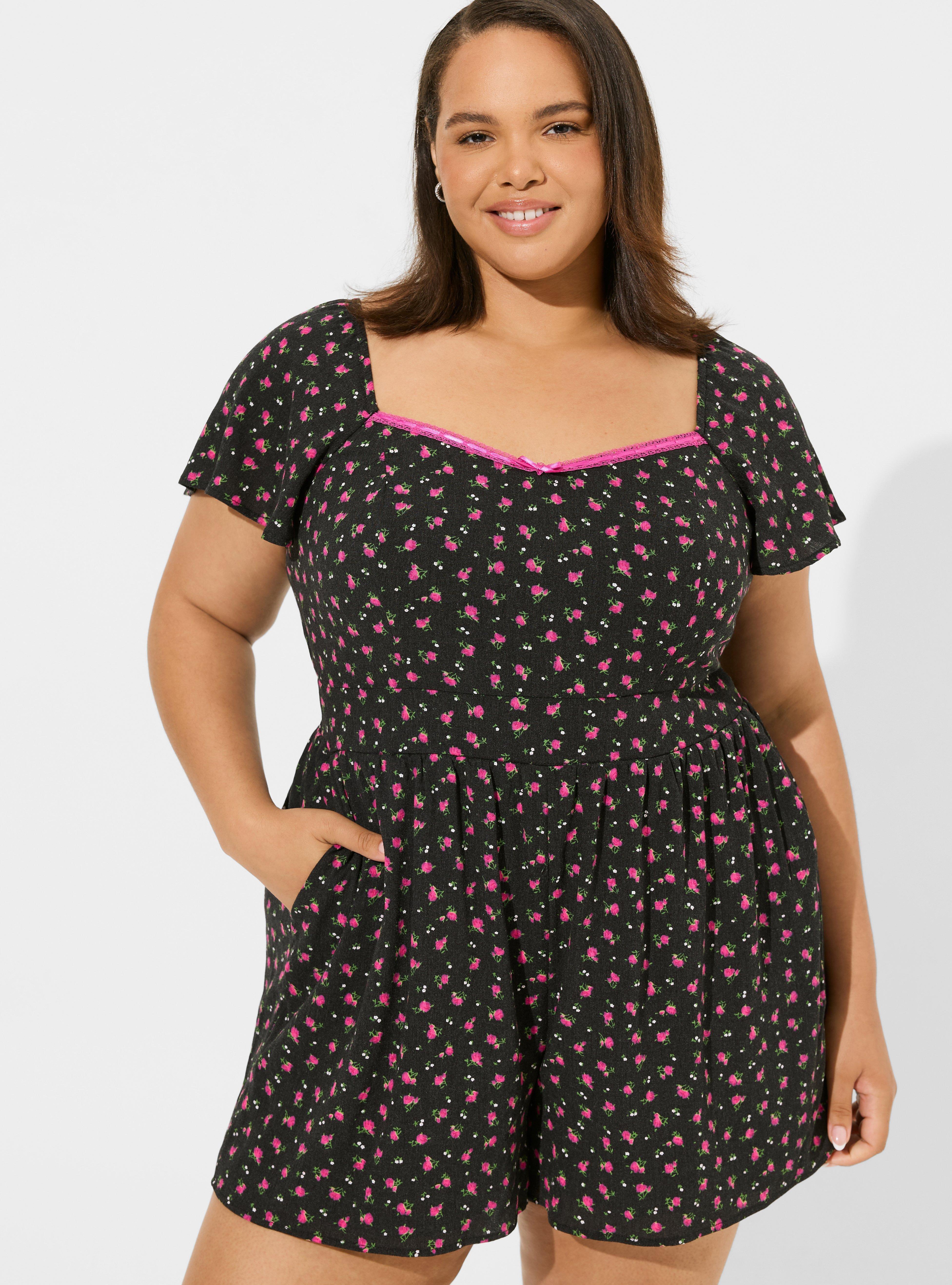 Torrid floral romper discount