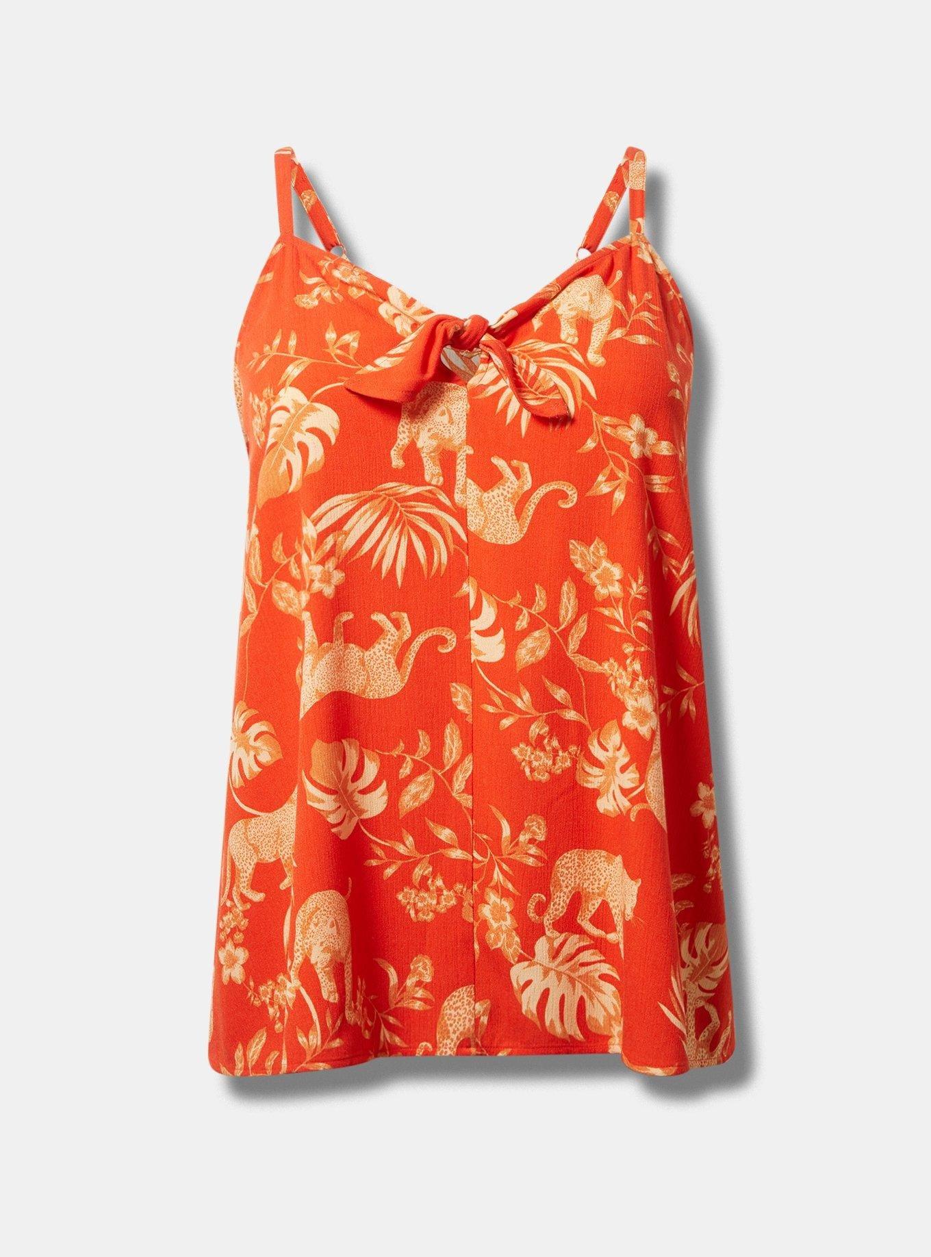 Sophie Washable Gauze Tie Front Swing Cami