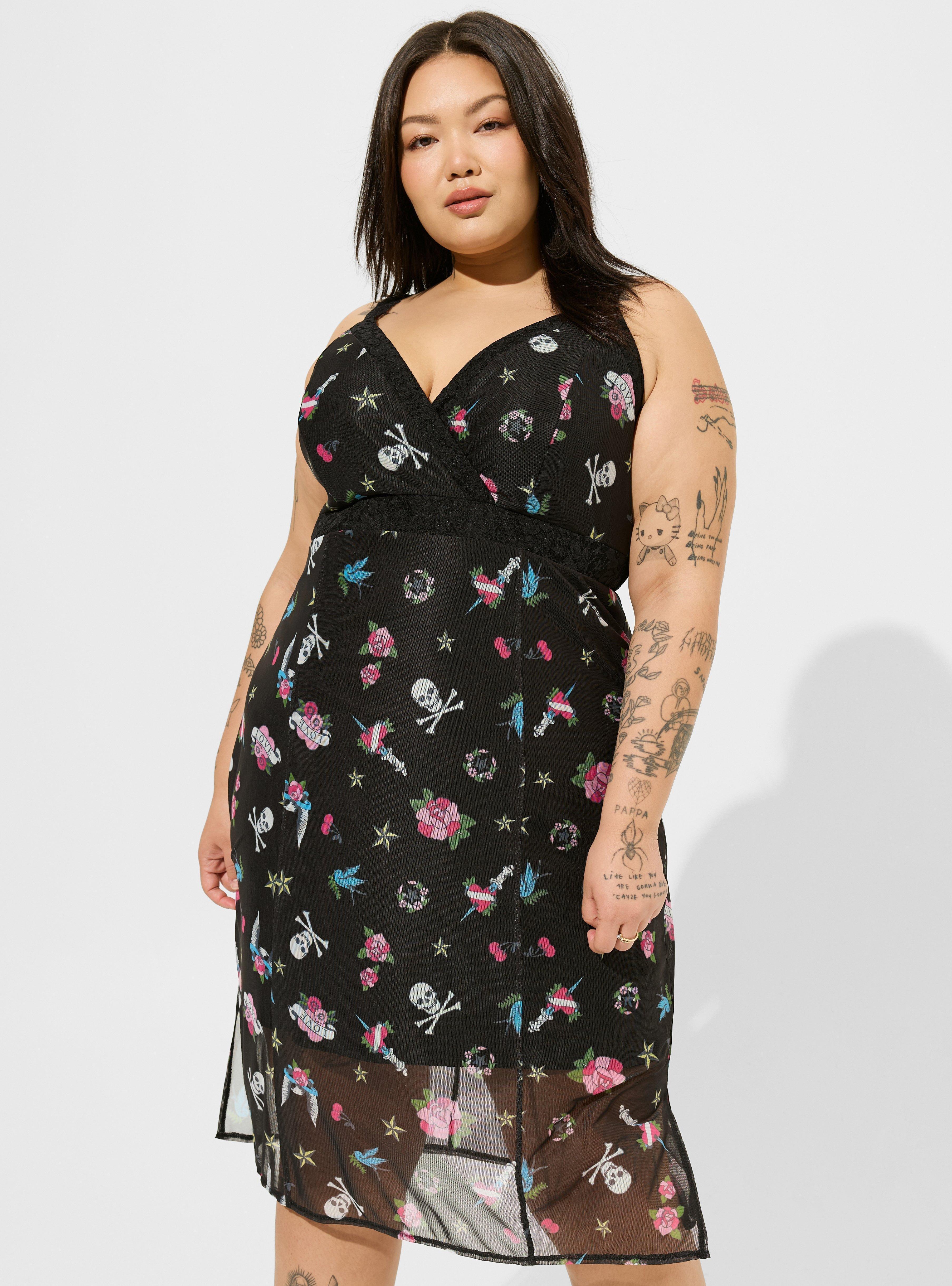 Betsey Johnson Tattoo Midi Dress