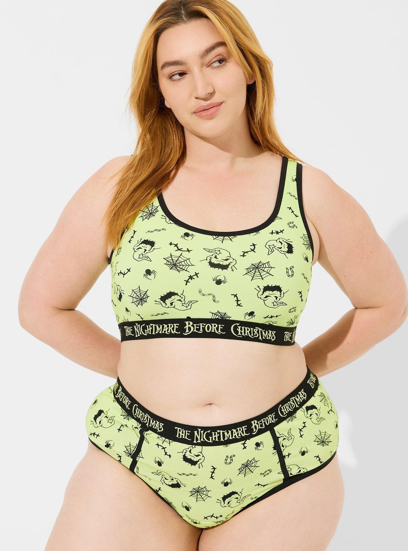 Disney Nightmare Before Christmas Oogie Boogie Cotton Scoop Neck Bralette, MULTI PRINT, alternate