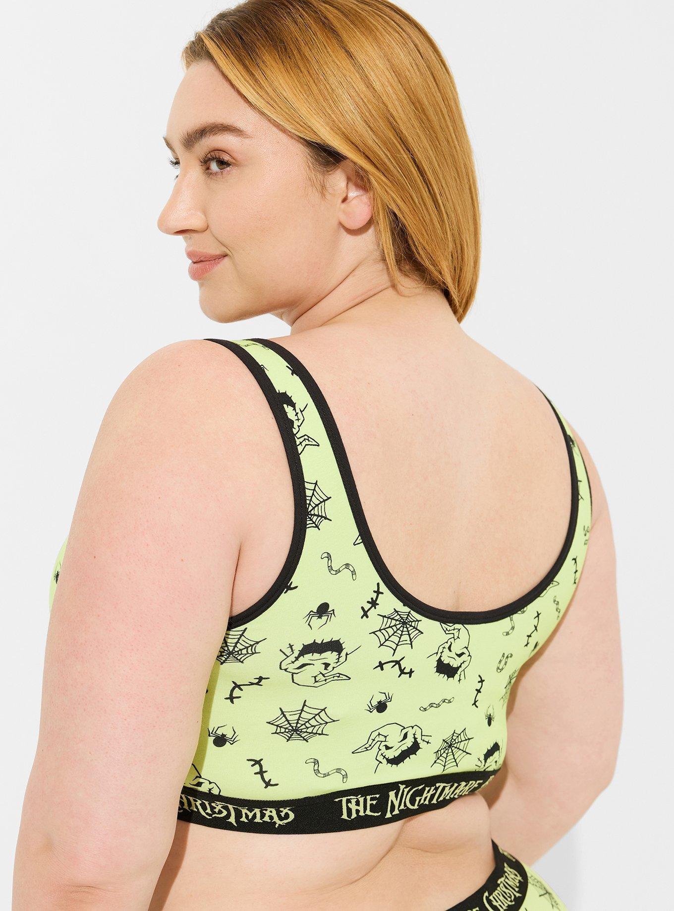 Disney Nightmare Before Christmas Oogie Boogie Cotton Scoop Neck Bralette